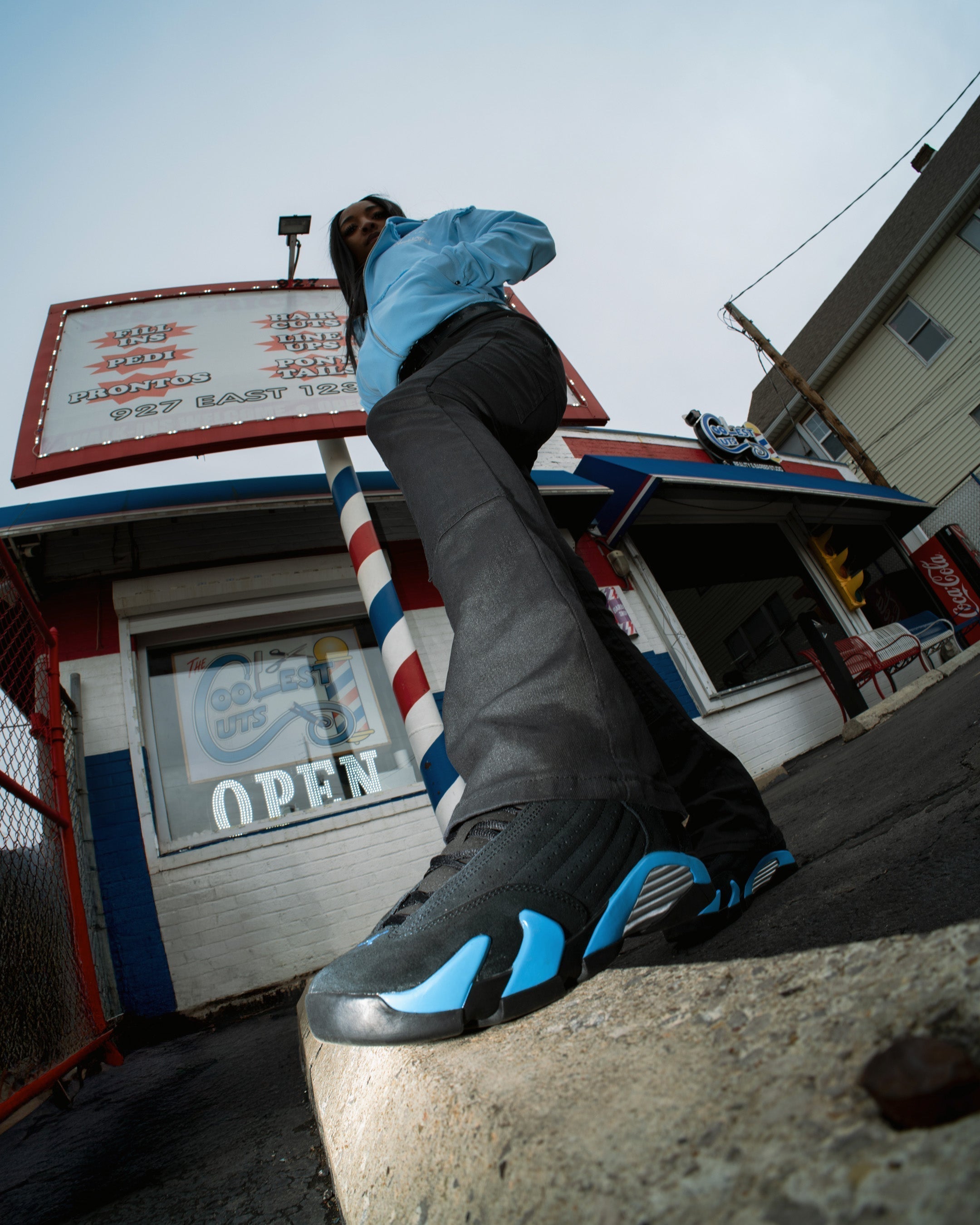 Air Jordan 14 Retro 'Black/University Blue'  Underground Sneaker Culture - Style #487471-007 