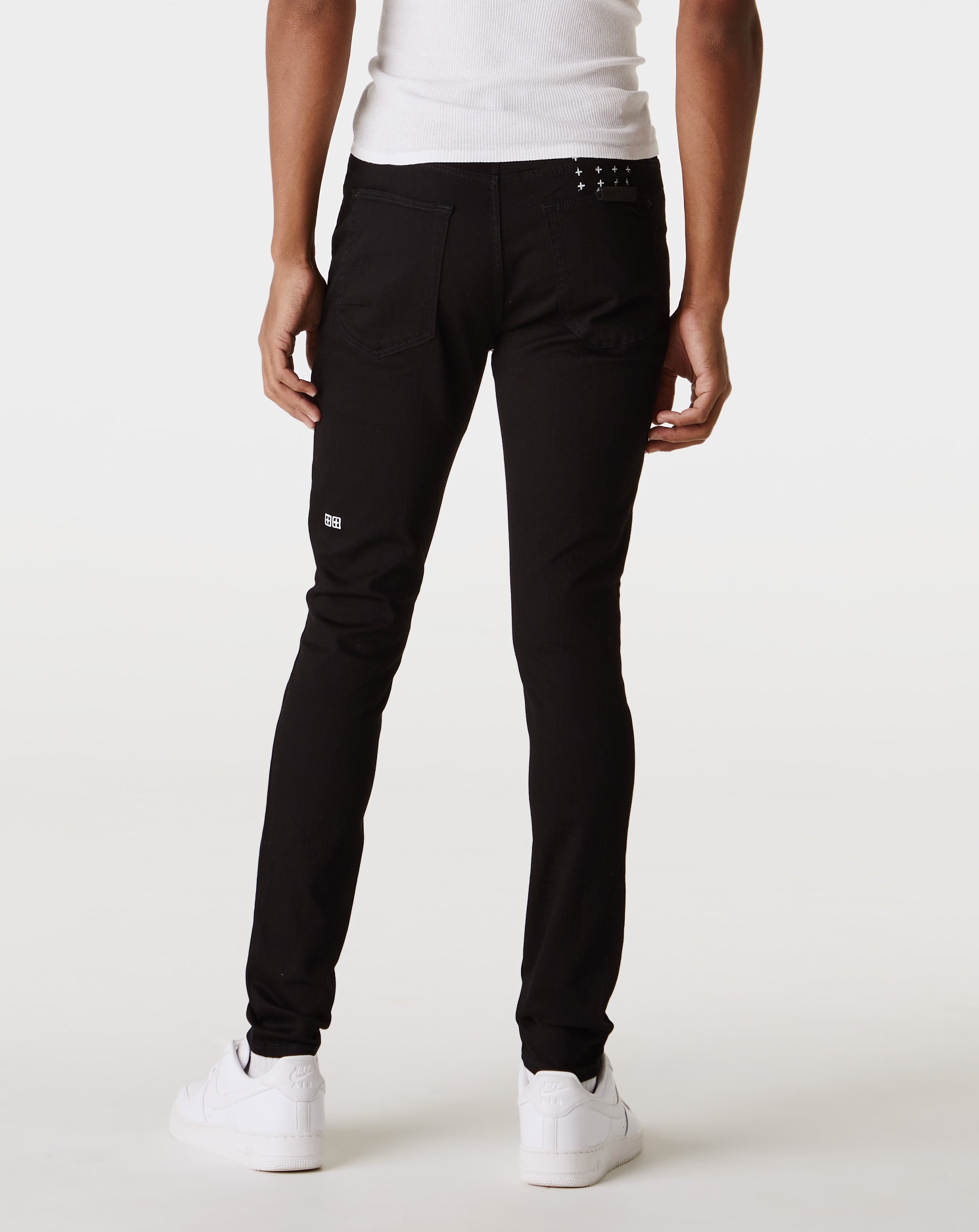 パンツ KSUBI BLACK VAN WINKLE JEANS Van Winkle Skinny Leg Jean - Stencil Black | Ksubi ++