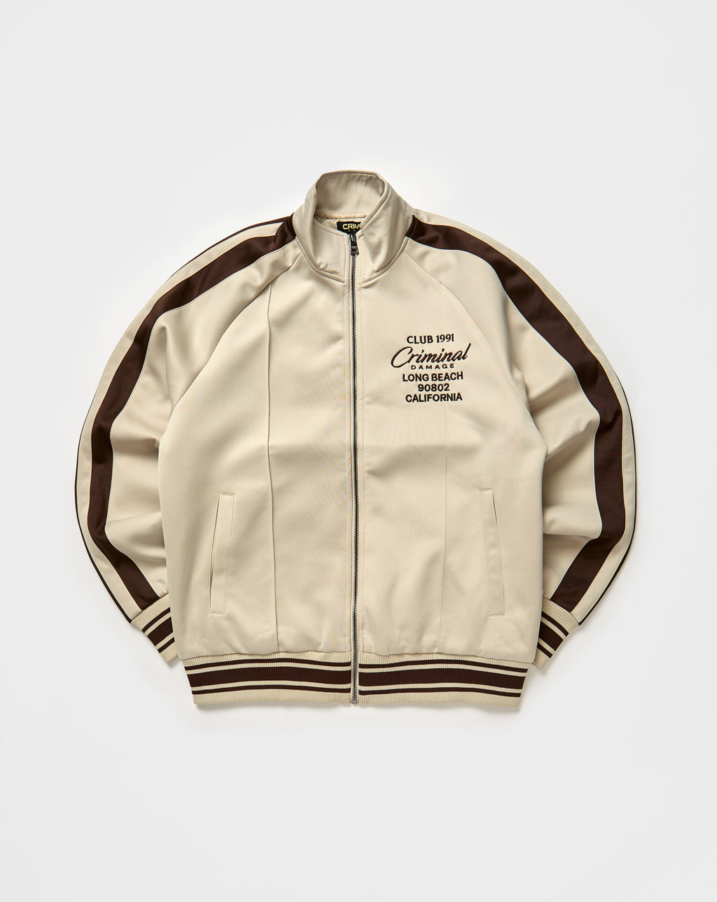 Criminal Damage Pin Tuck Track Top. Underground Apparel. Rule of Next Streetwear.
