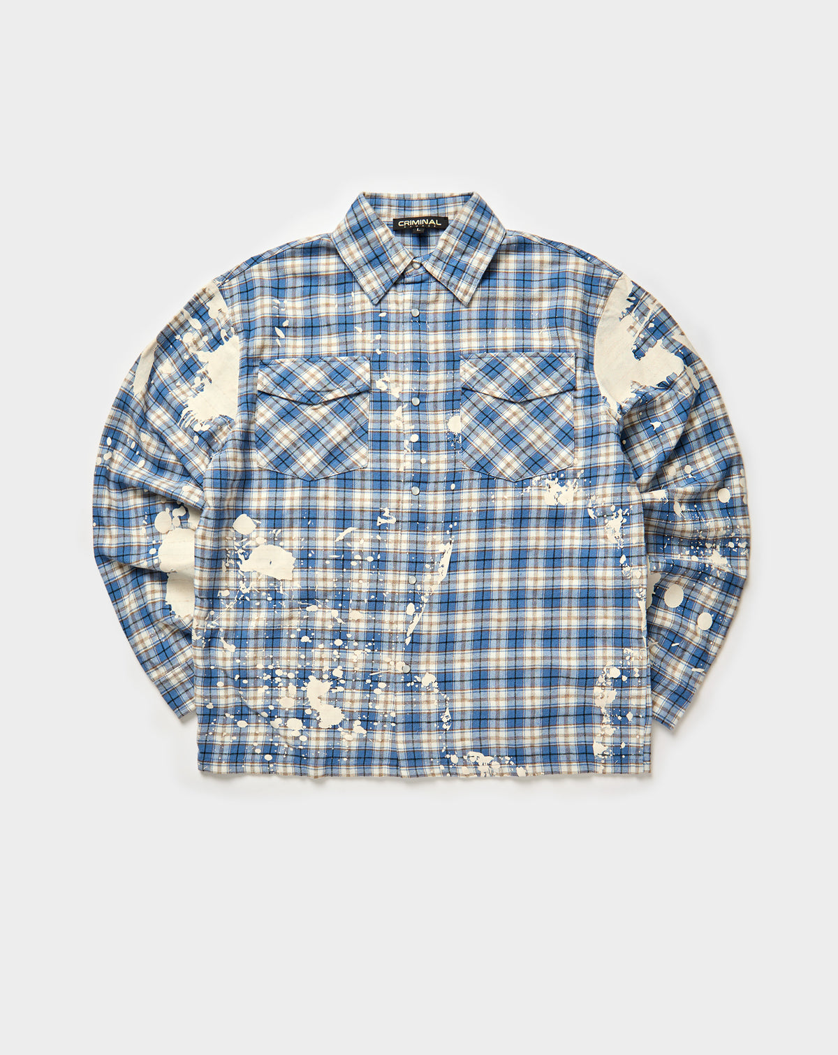 Bleached Plaid Shirt
