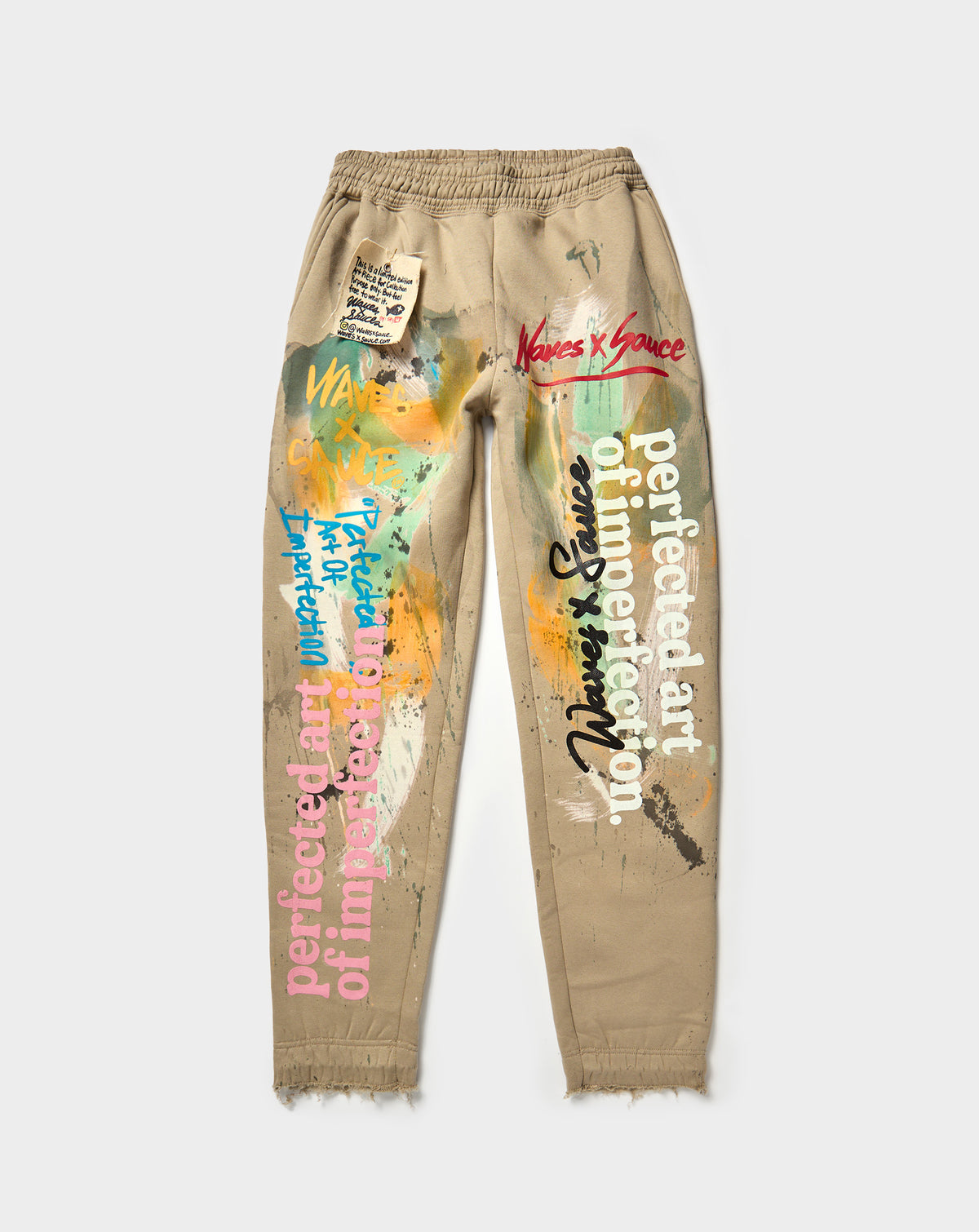 Waves x Sauce WXS Painted Sweats V1. Underground Apparel. Rule of Next Streetwear.