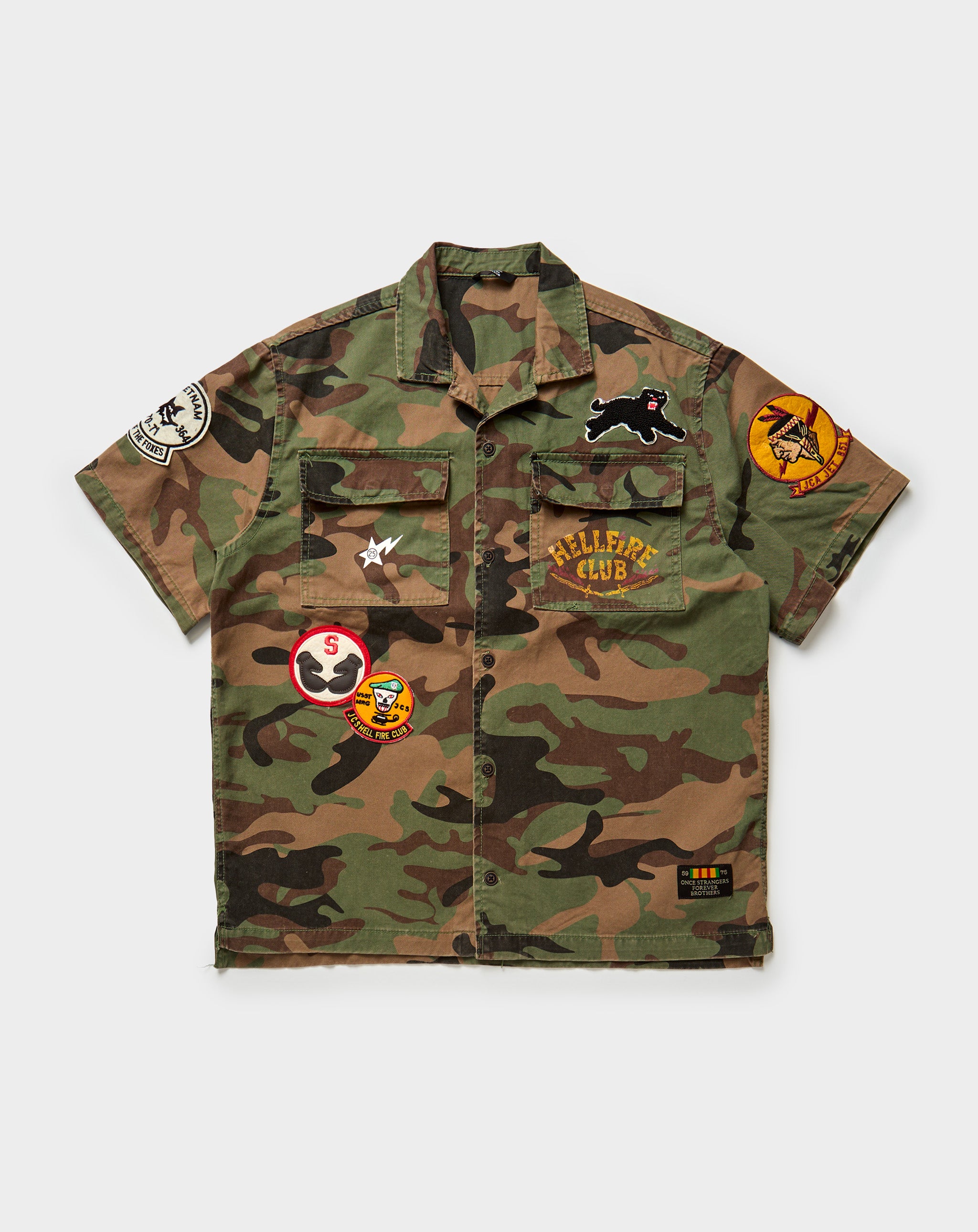 Jordan Craig Hellfire Camp Shirt Vintage Camo. Underground Apparel