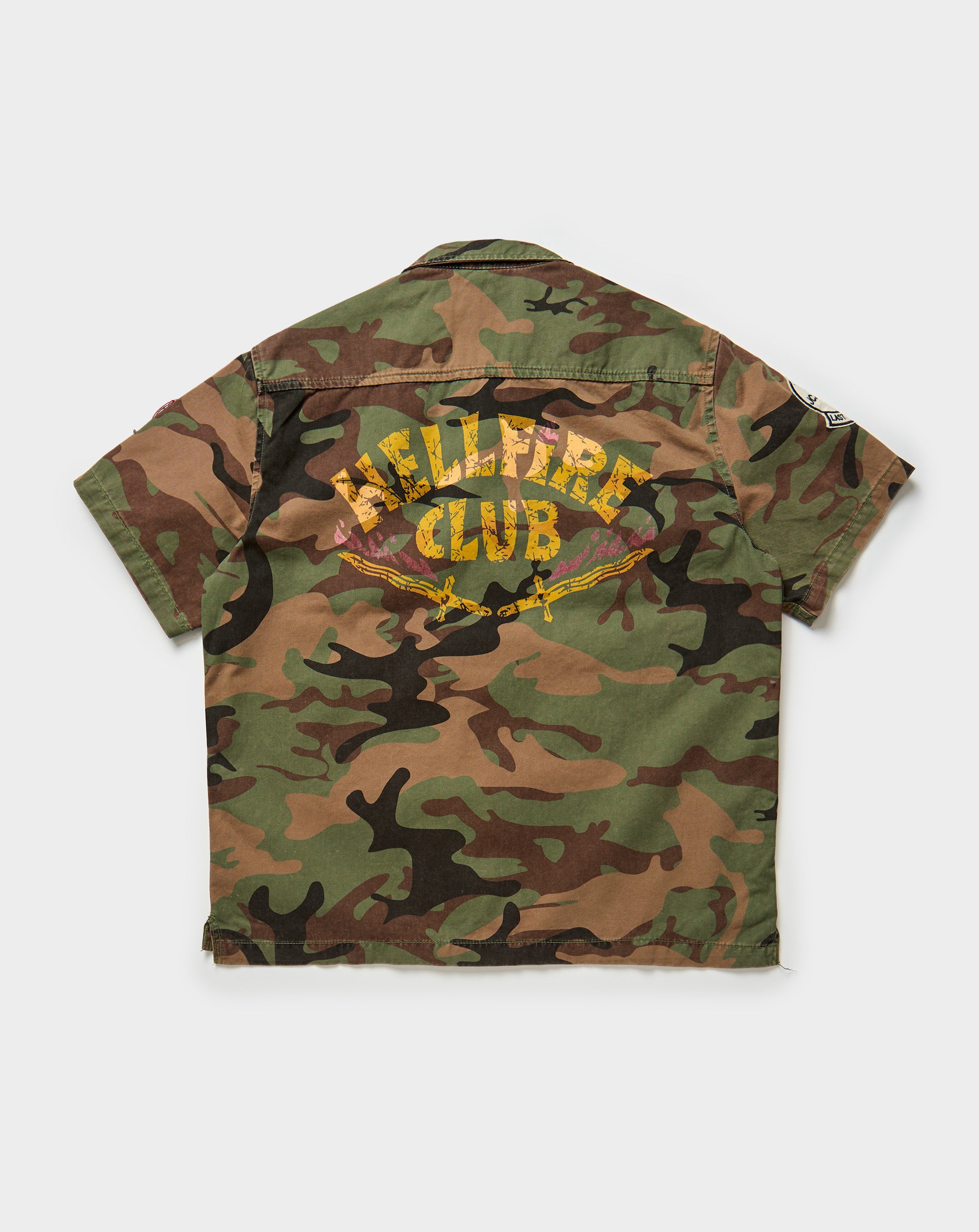 Jordan Craig Hellfire Camp Shirt Vintage Camo. Underground Apparel
