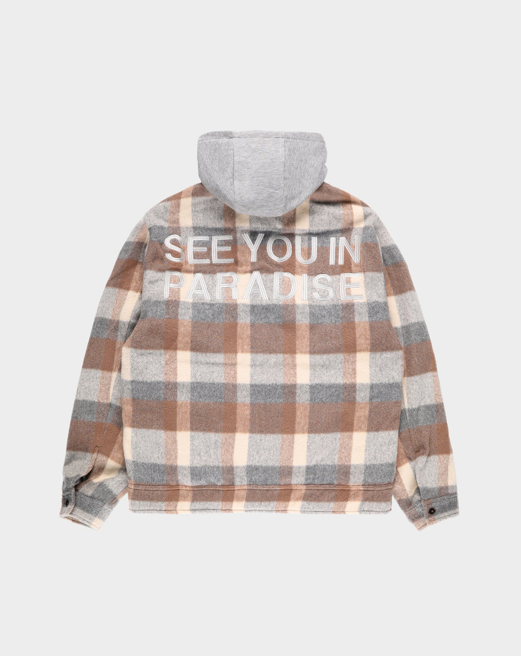 Jordan Craig Flannel Over Shirt With Hood - Rule of Next Apparel
