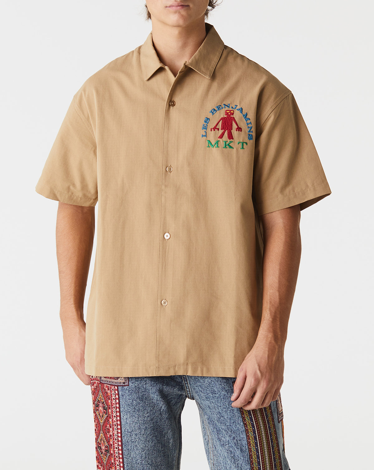 Market Les Benjamins Button Up Shirt - Rule of Next Apparel