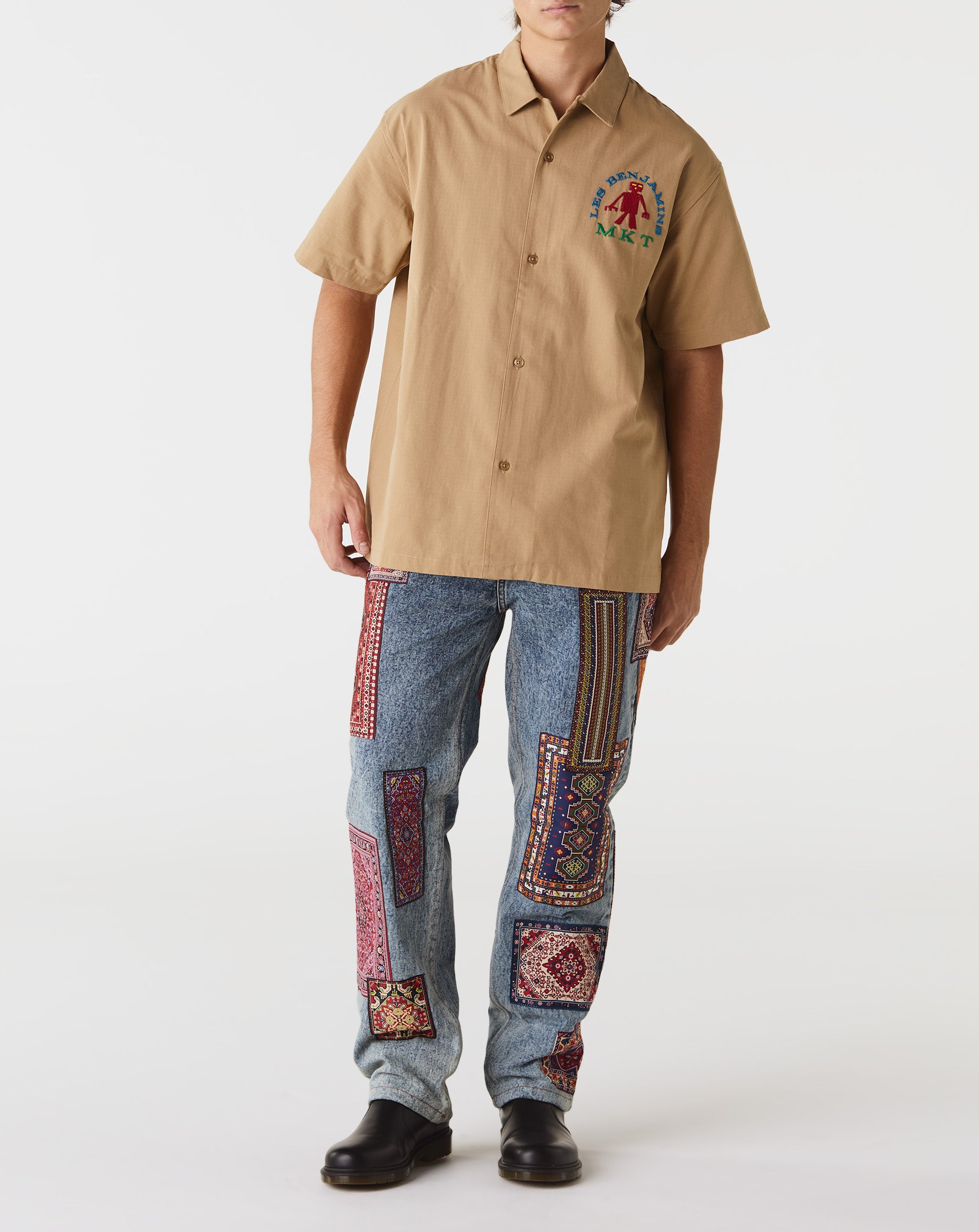 Market Les Benjamins Button Up Shirt - Rule of Next Apparel