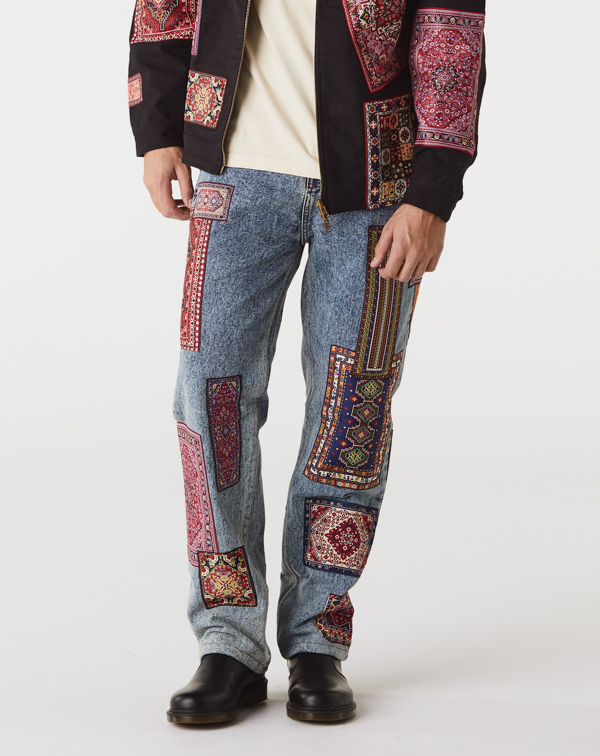 Market Rug Dealer Label Denim Pants - Rule of Next Apparel