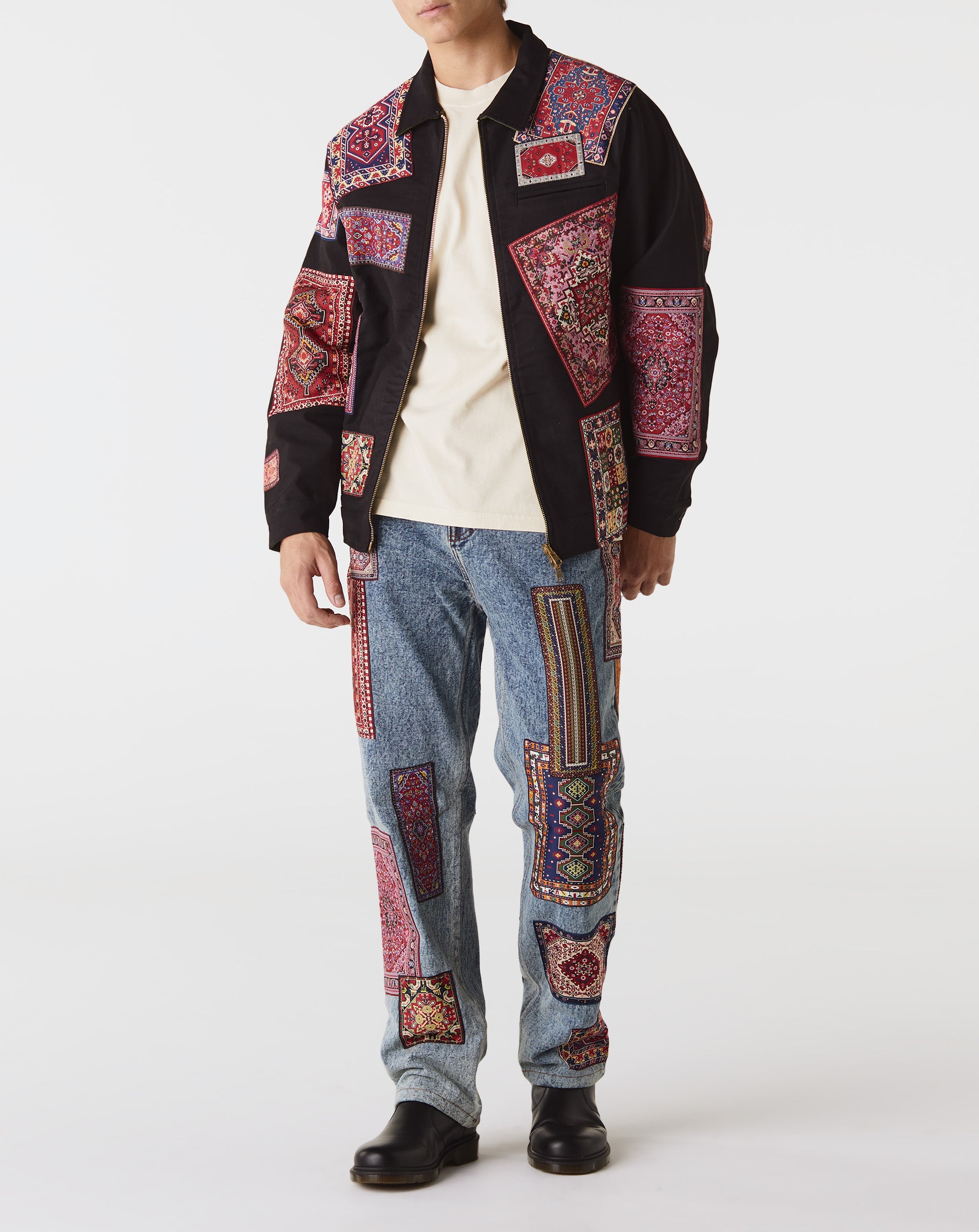 Market Rug Dealer Label Denim Pants - Rule of Next Apparel