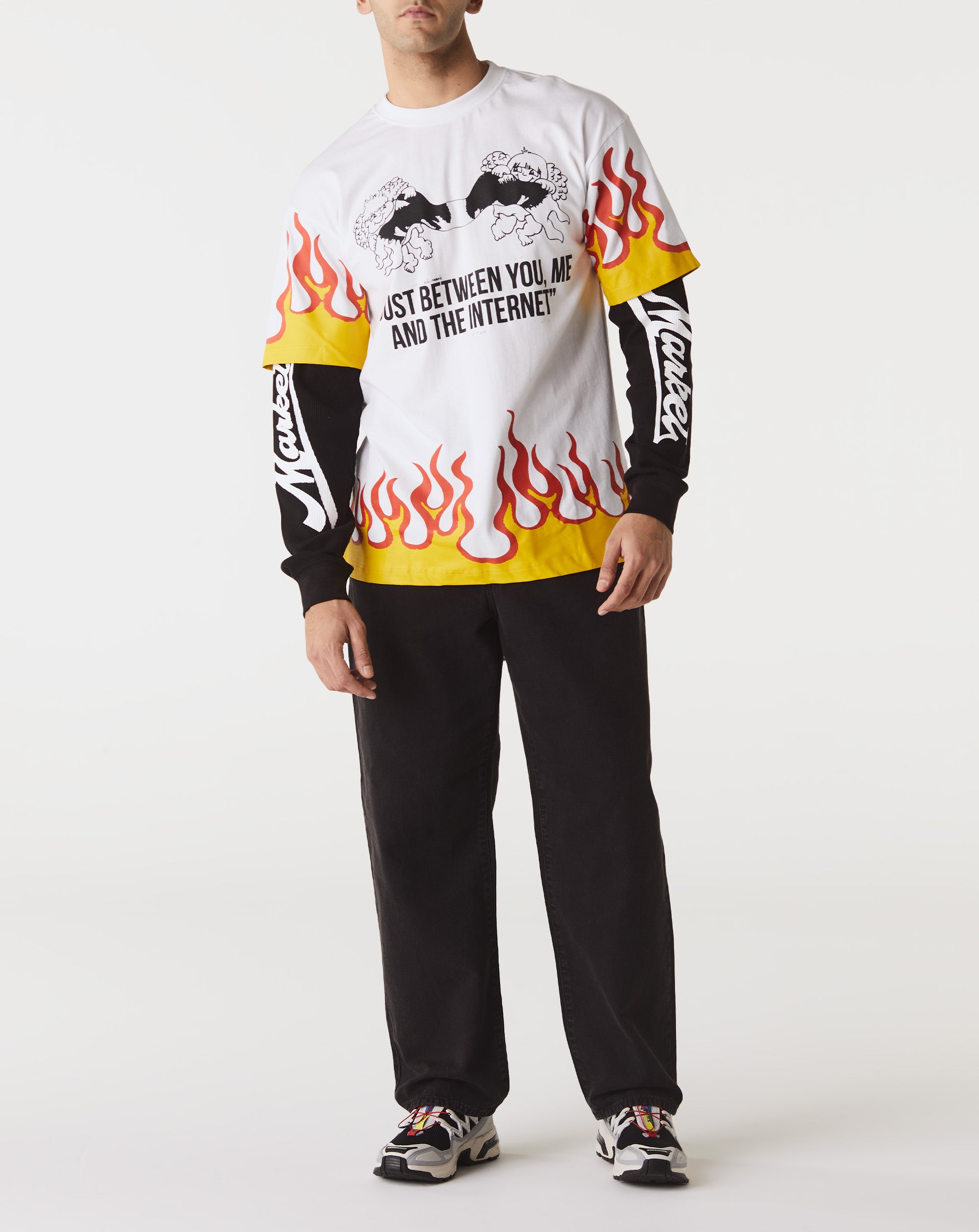 Market Flamed Ls Thermal Layer T-Shirt - Rule of Next Apparel