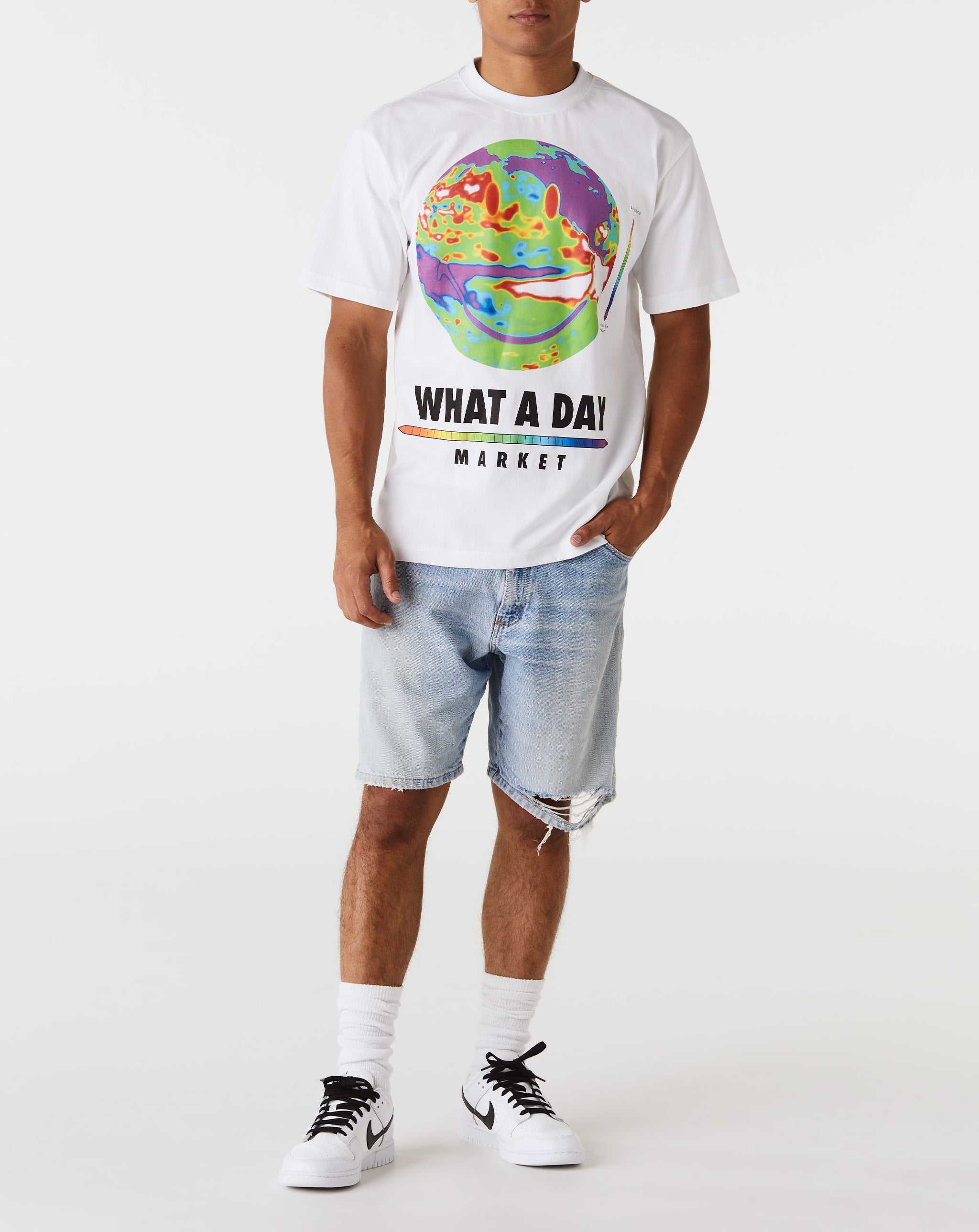 Market Smiley What A Day T-Shirt - Rule of Next Apparel