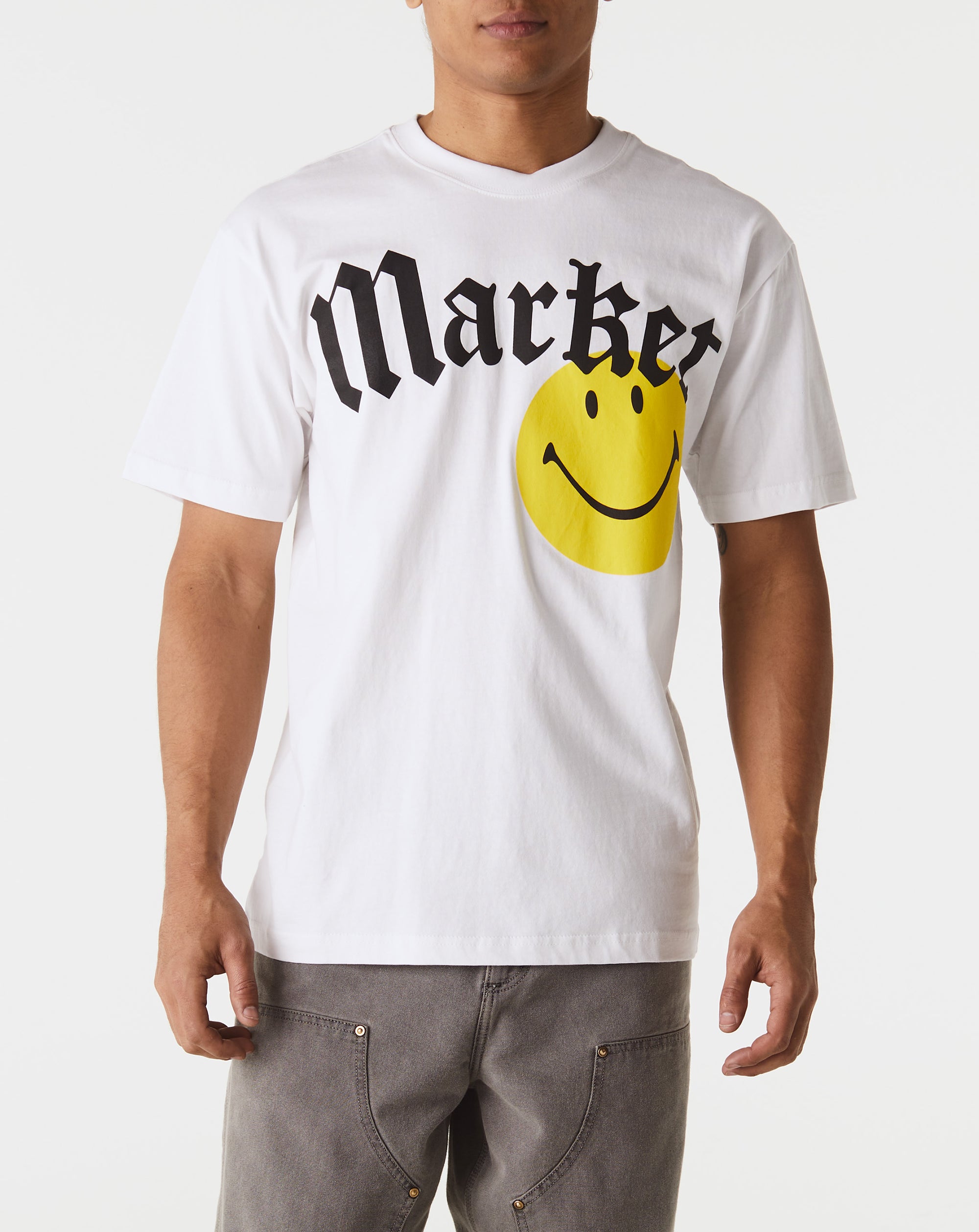Market Smiley Gothic T-Shirt - Rule of Next Apparel