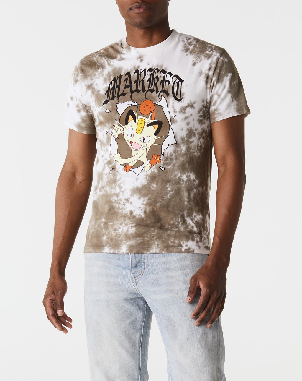 Market Meowth Dye T-Shirt - Rule of Next Apparel