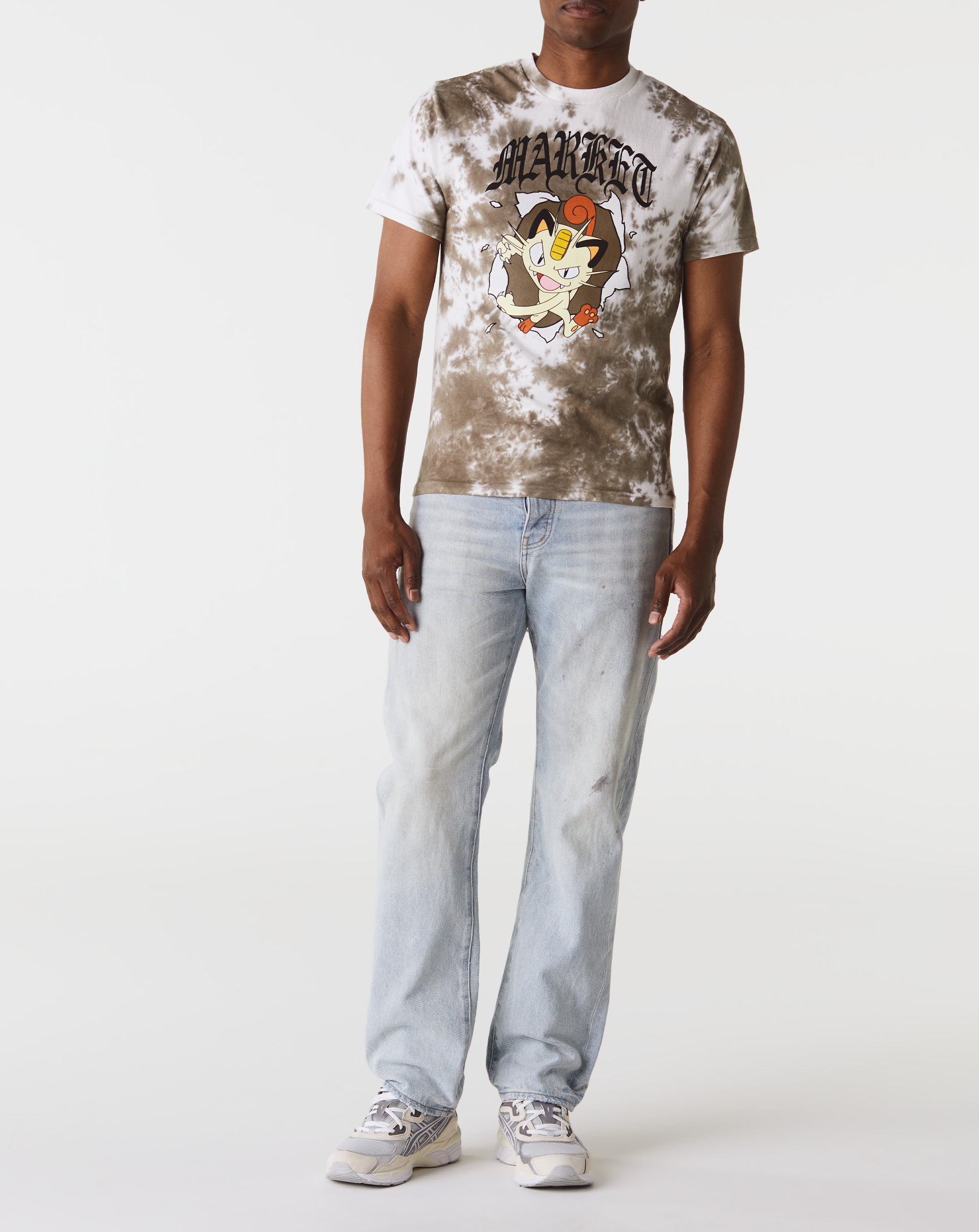 Market Meowth Dye T-Shirt - Rule of Next Apparel