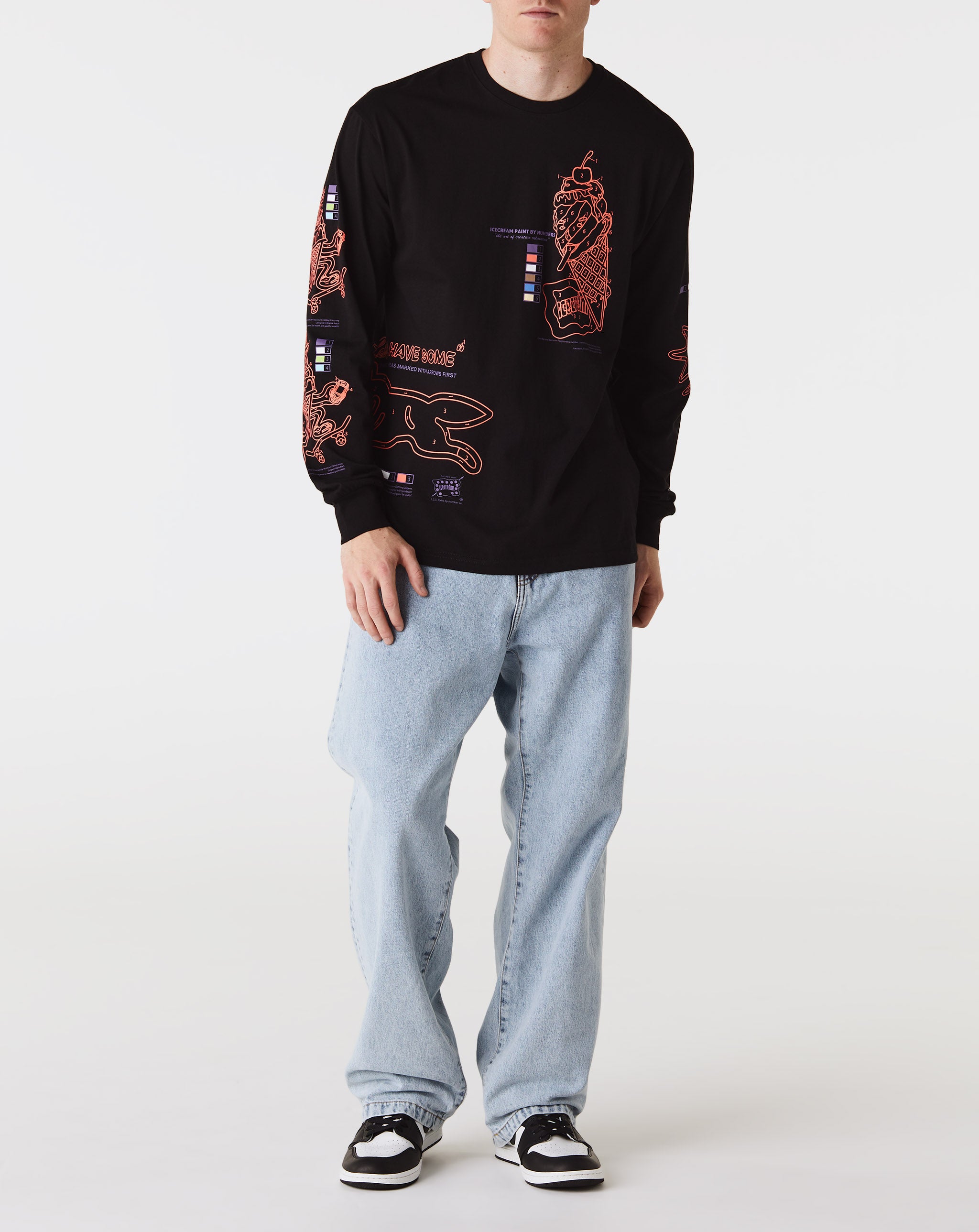IceCream Follow The Numbers Long Sleeve T-Shirt - Rule of Next Apparel