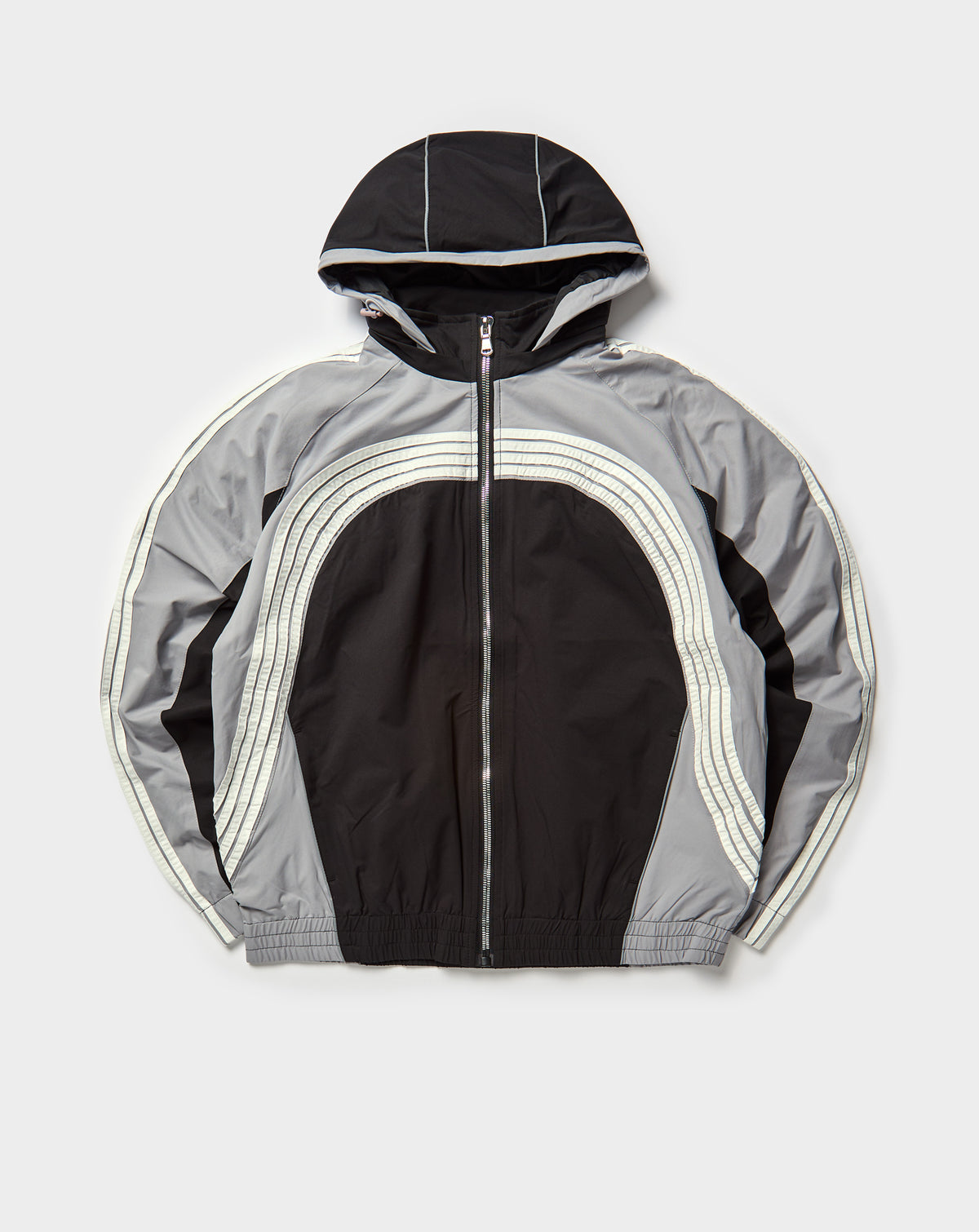 Jordan Craig Nylon Striped Hoodie. Streetwear Apparel. Rule of Next - The Underground