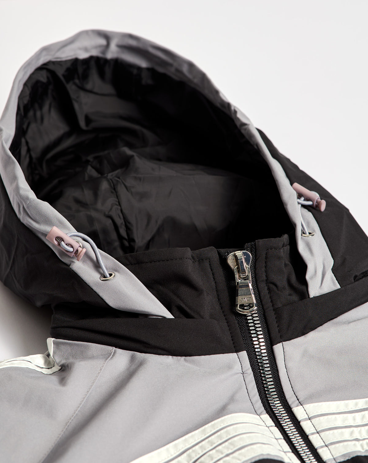 Jordan Craig Nylon Striped Hoodie. Streetwear Apparel. Rule of Next - The Underground