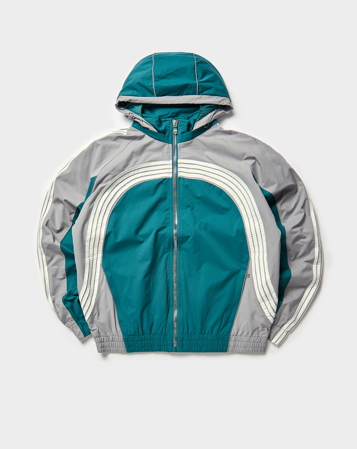 Jordan Craig Nylon Striped Hoodie. Streetwear Apparel. Rule of Next - The Underground