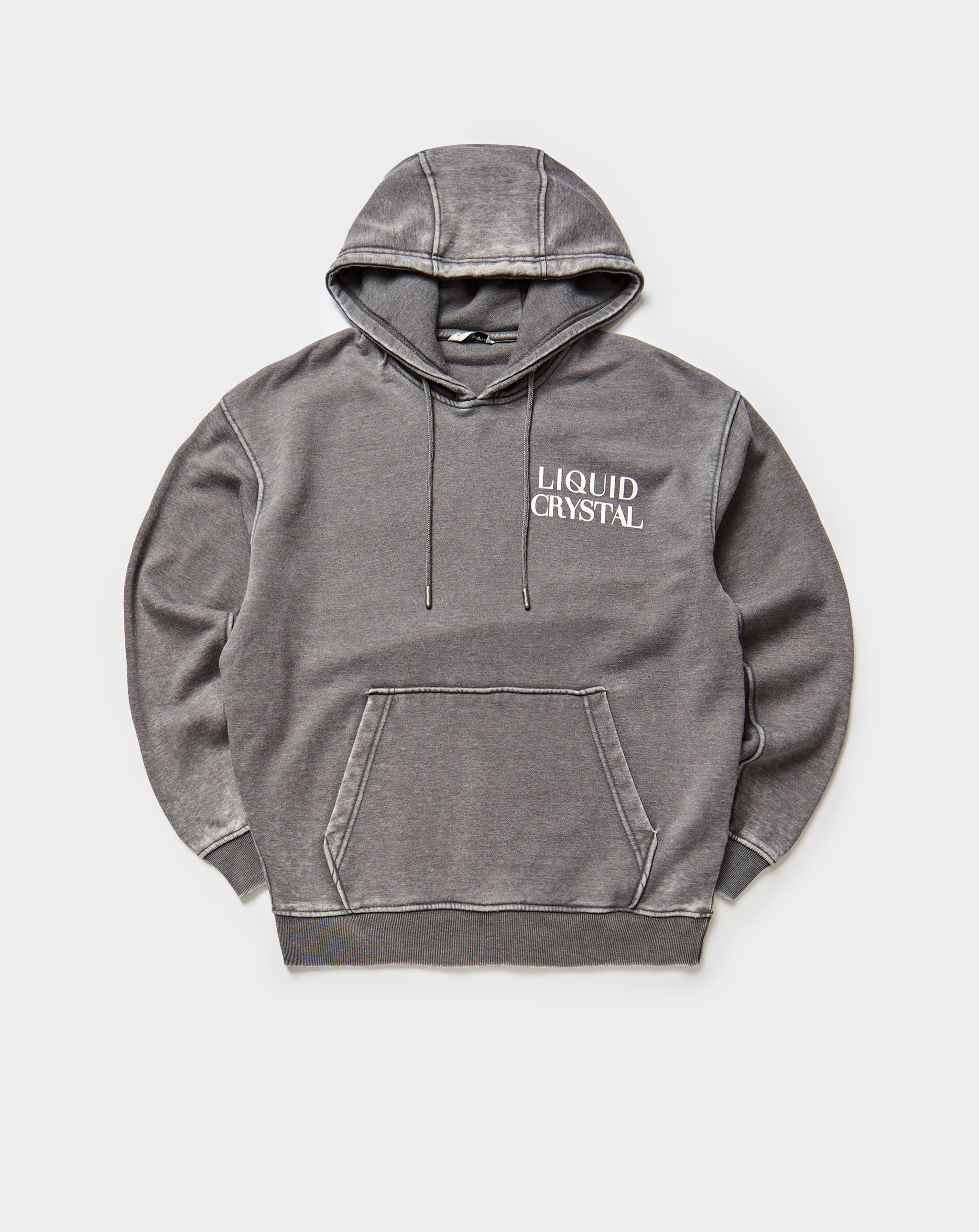 Burn Out Wash Hoodie Heather Grey