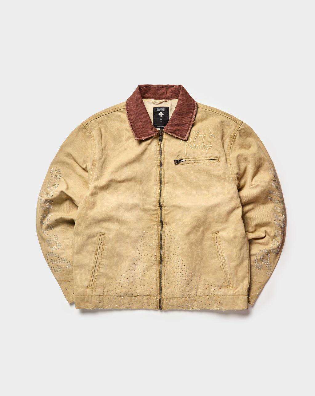 Work Jacket With Rhinestones