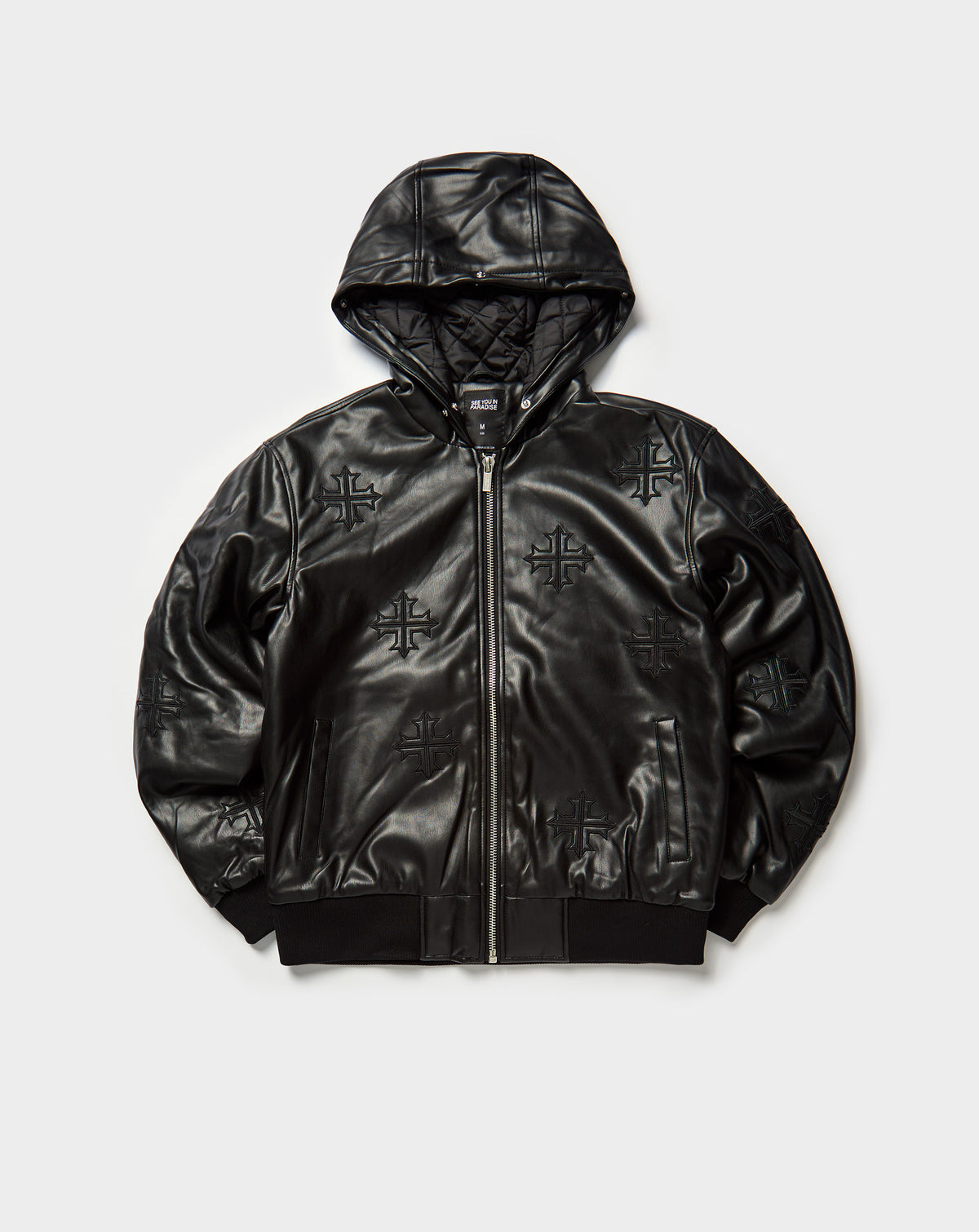 PU Bomber Fur Cross