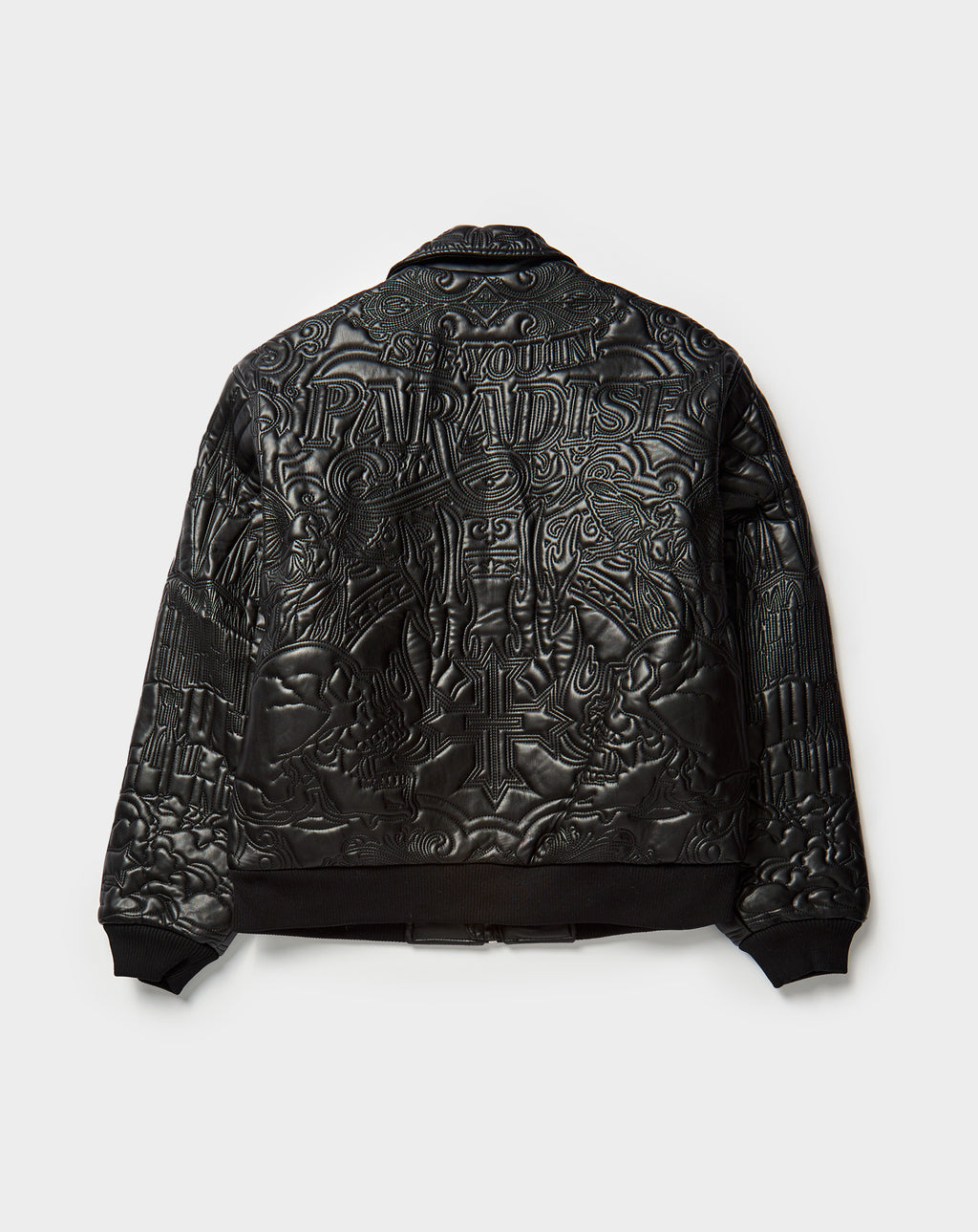 Embroidered PU Jacket