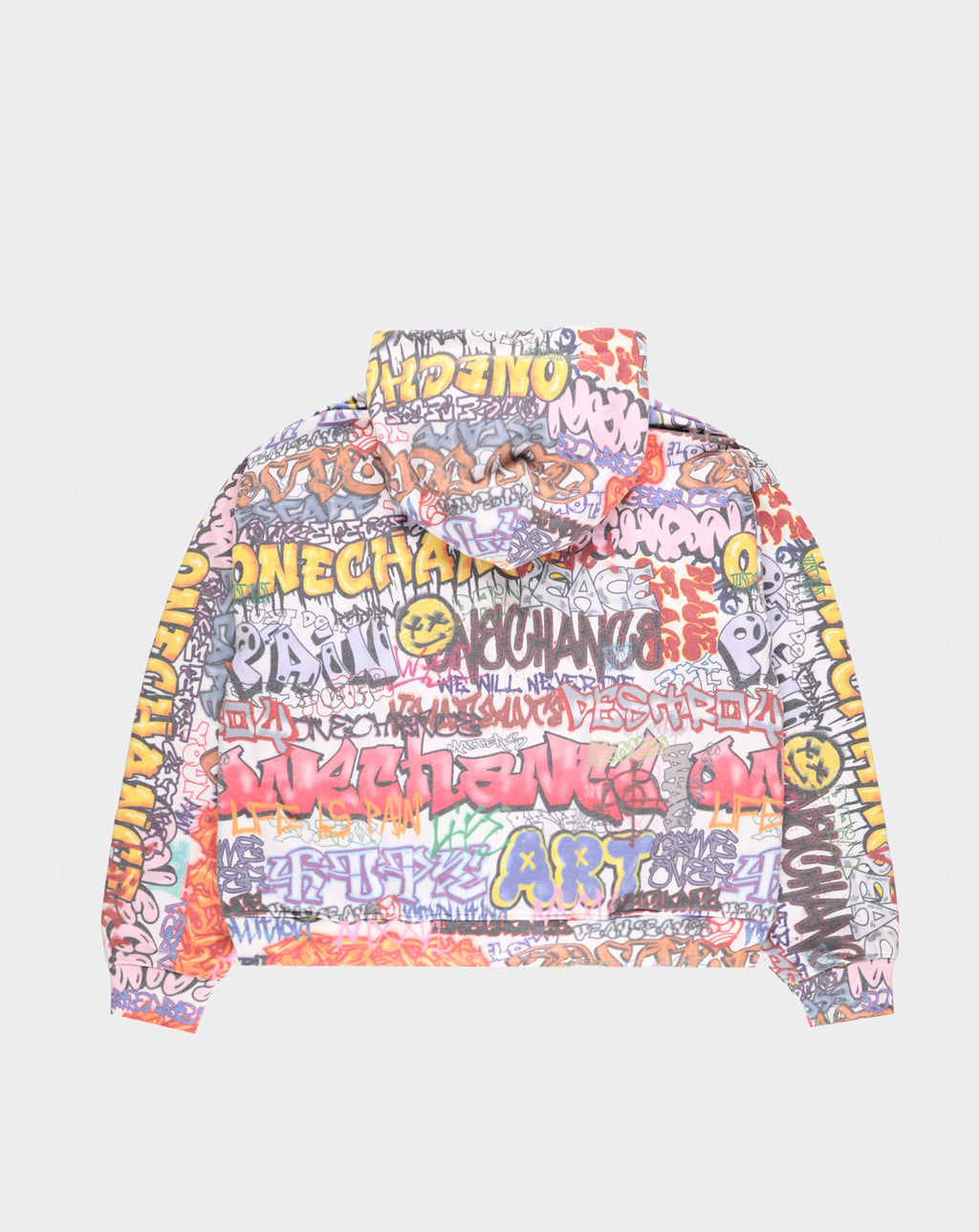 One Chance All Over Graffiti Zip Up - Rule of Next Apparel