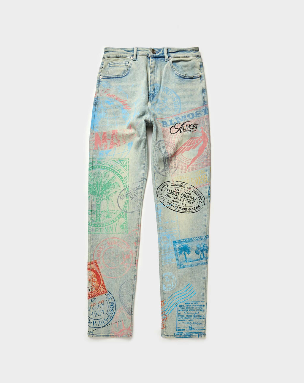 Almost Someday Postcard Jeans. Underground Apparel. Rule of Next Streetwear.