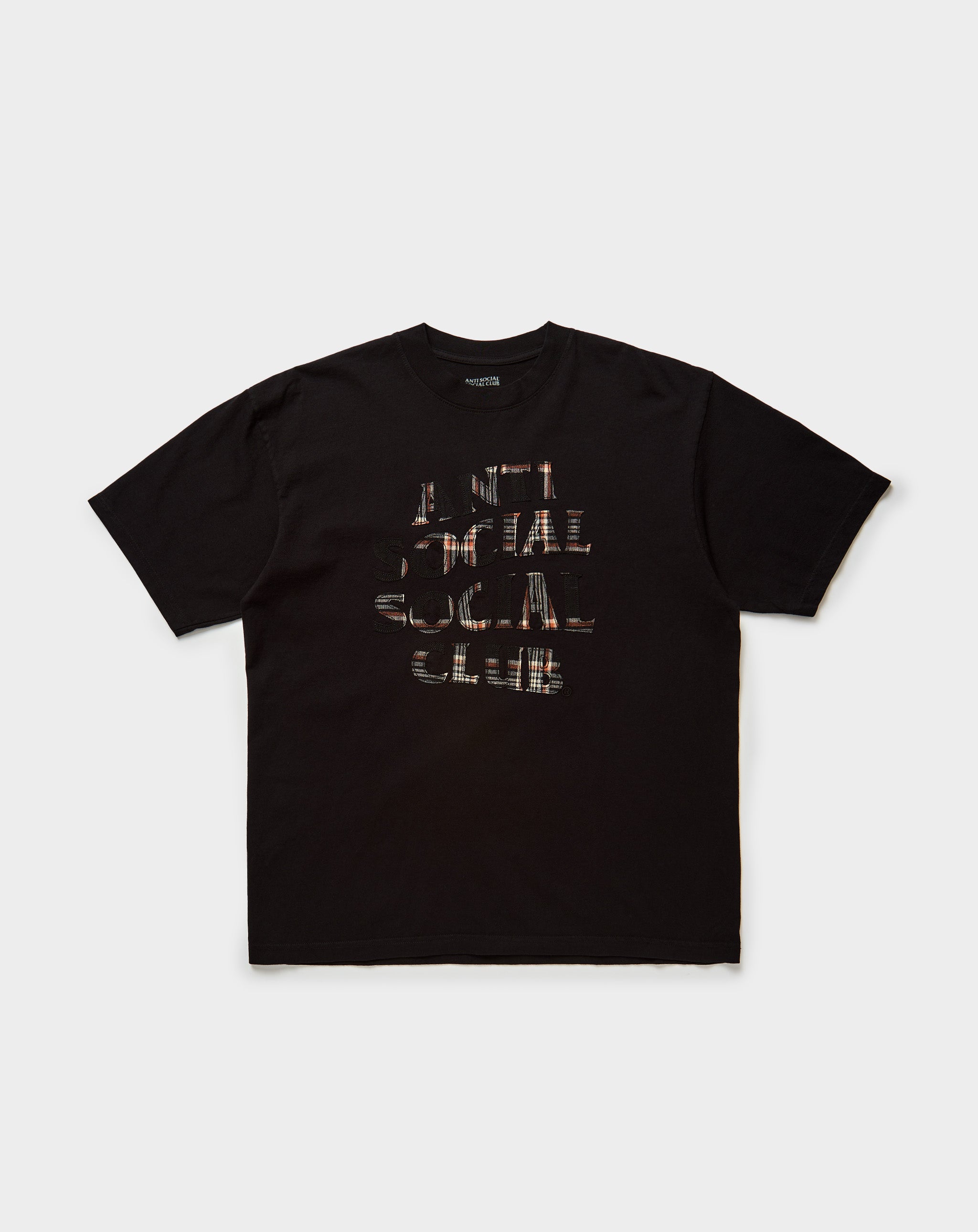 Anti Social Social Club Plaid Applique T-Shirt. Underground Apparel. Rule of Next Streetwear.