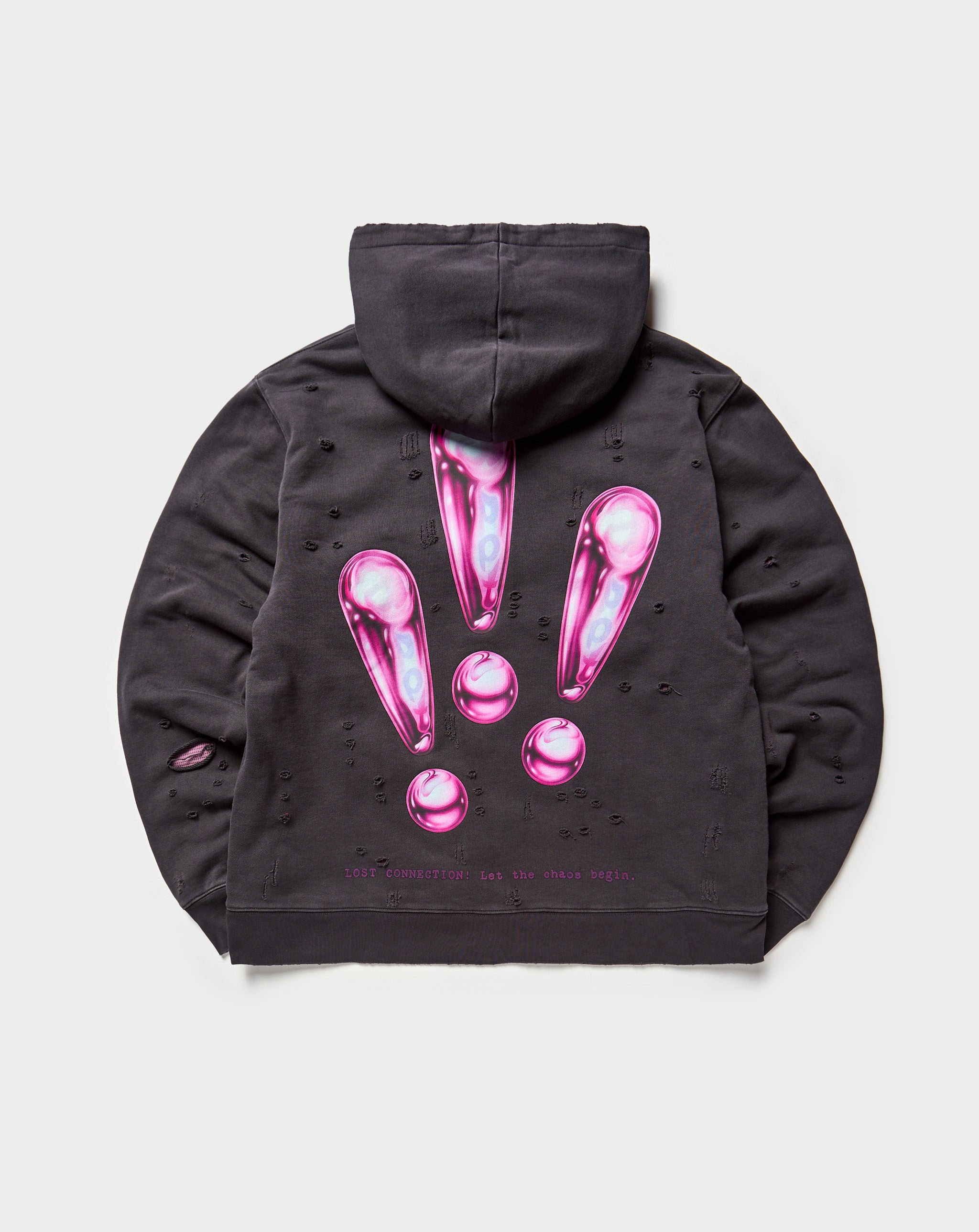 By Appointment Only Digital Dust Distressed Zip-Up Hoodie - Rule of Next Apparel