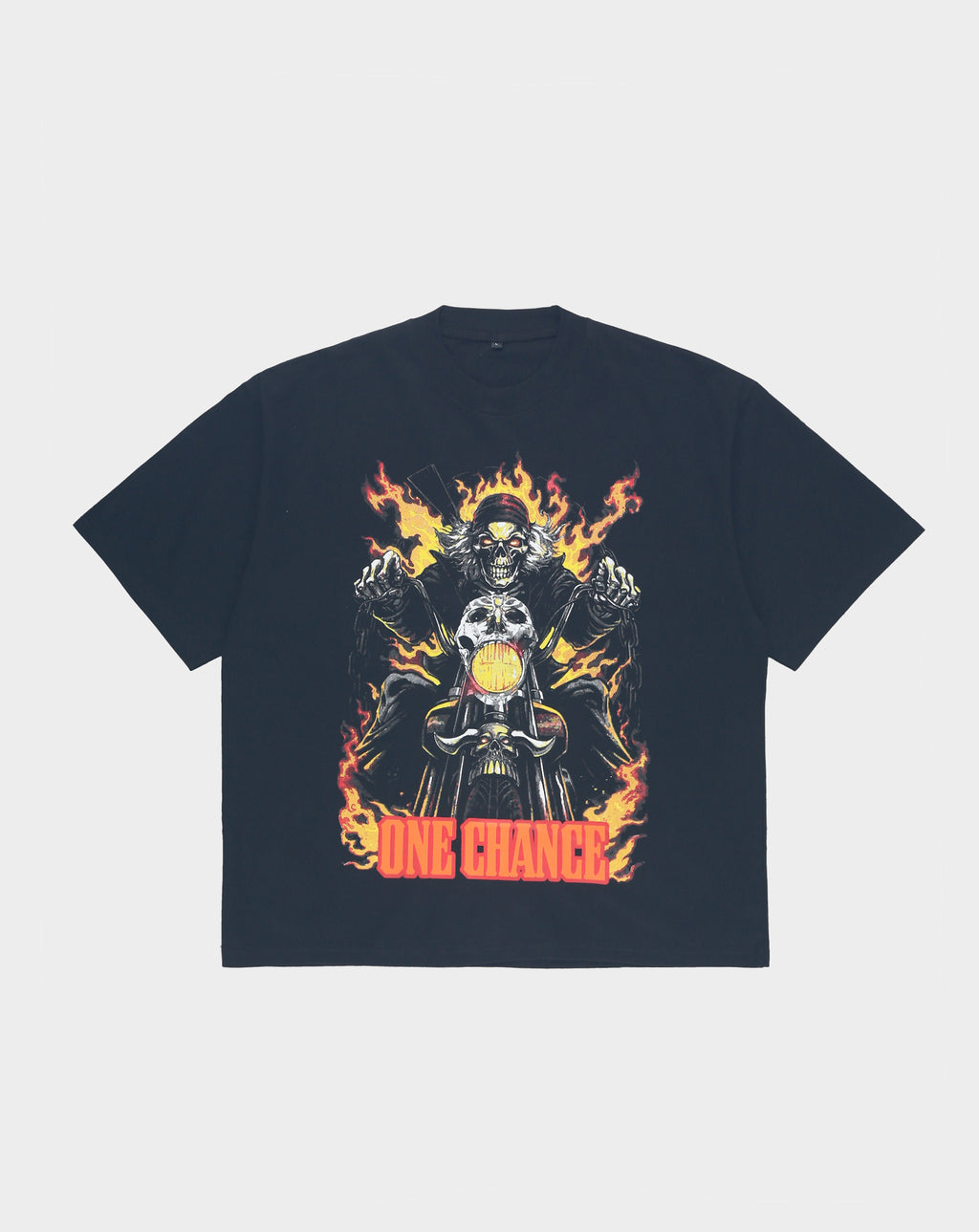 One Chance Biker Flame T-Shirt - Rule of Next Apparel