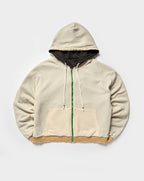 Contrast Reversible Zip-Up Hoodie