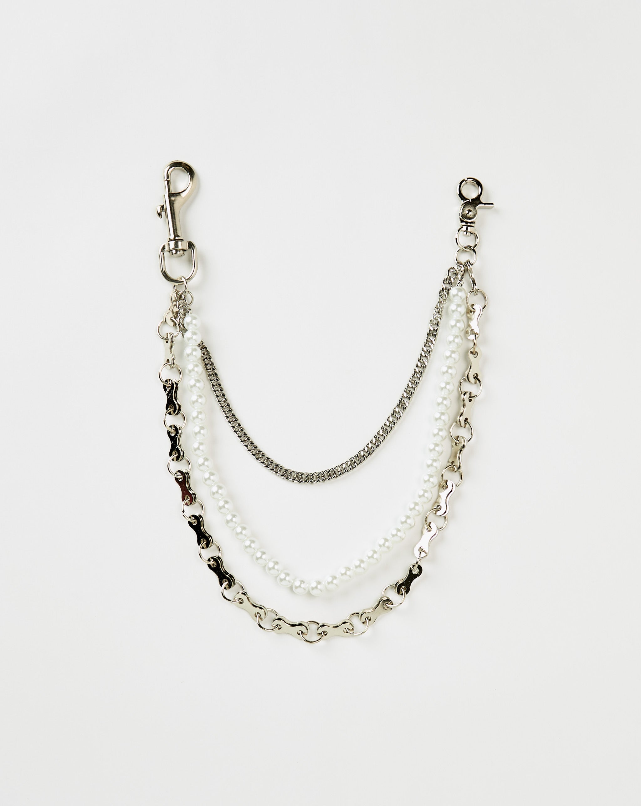 PRVT LBL Wallet Chain Pearl Silver 2 Chain - Rule of Next Accessories