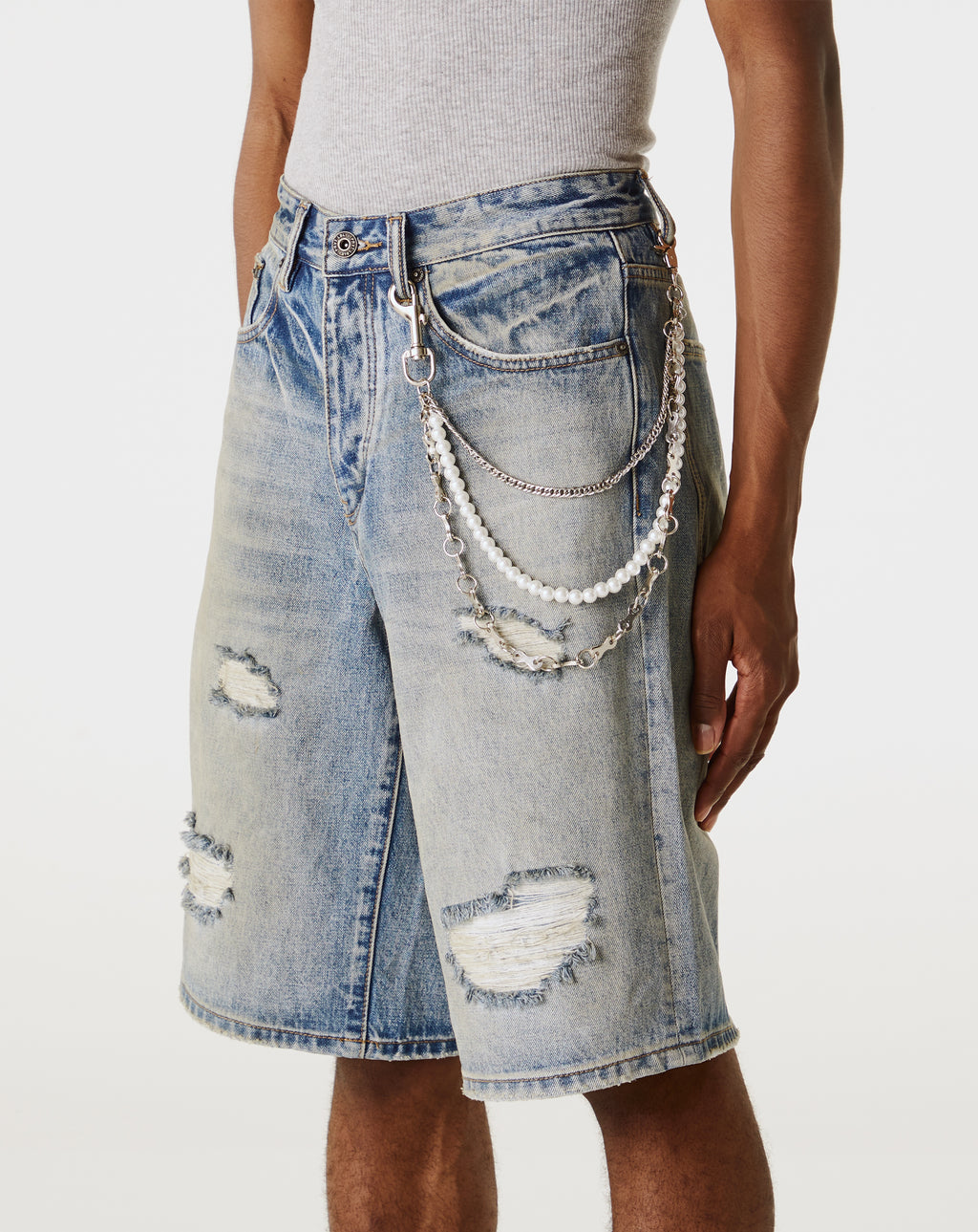 PRVT LBL Wallet Chain Pearl Silver 2 Chain - Rule of Next Accessories