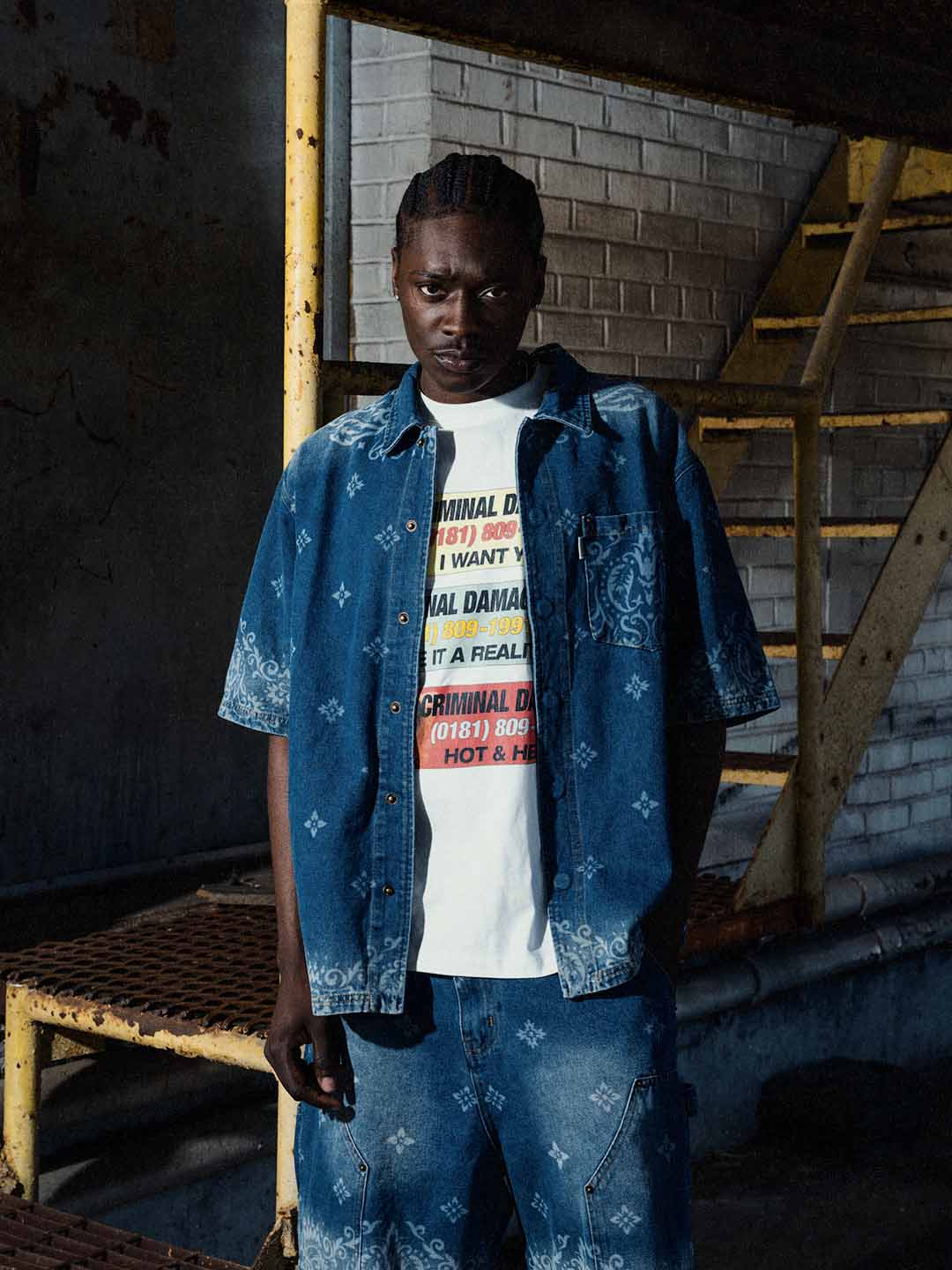 Criminal Damage Hotline Reality T-Shirt. Underground Apparel. Rule of Next Streetwear.