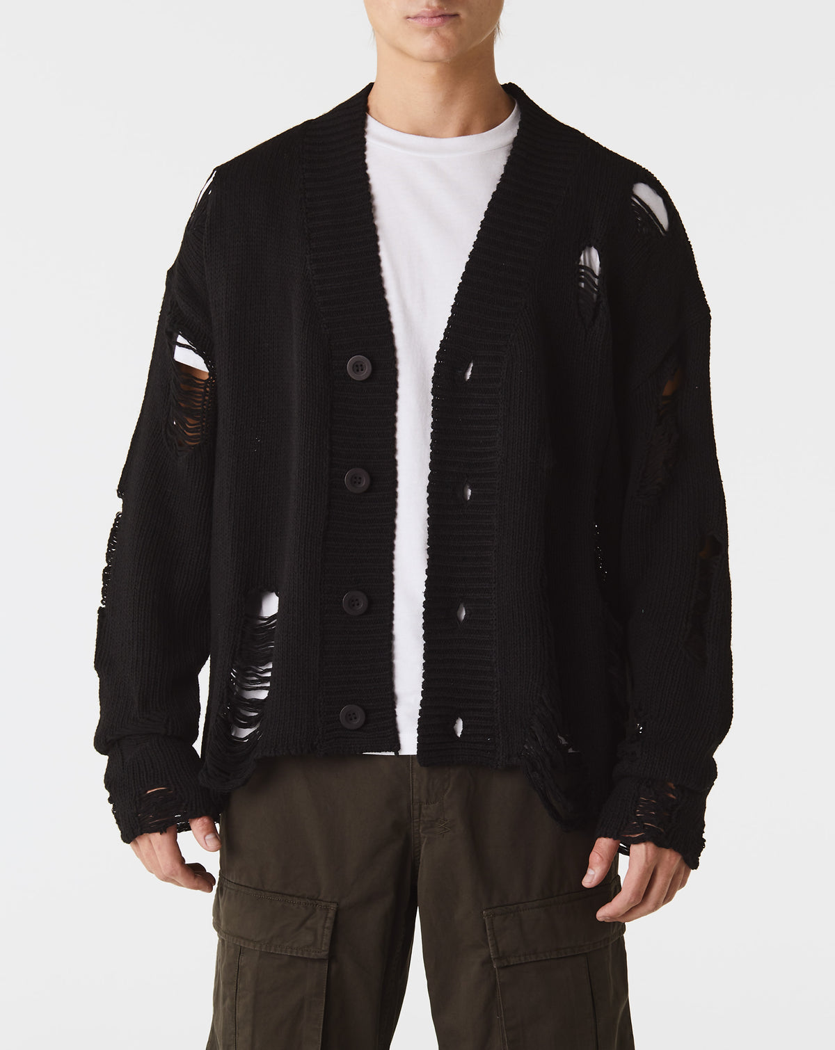 mnml Distressed Cardigan - Rule of Next Apparel