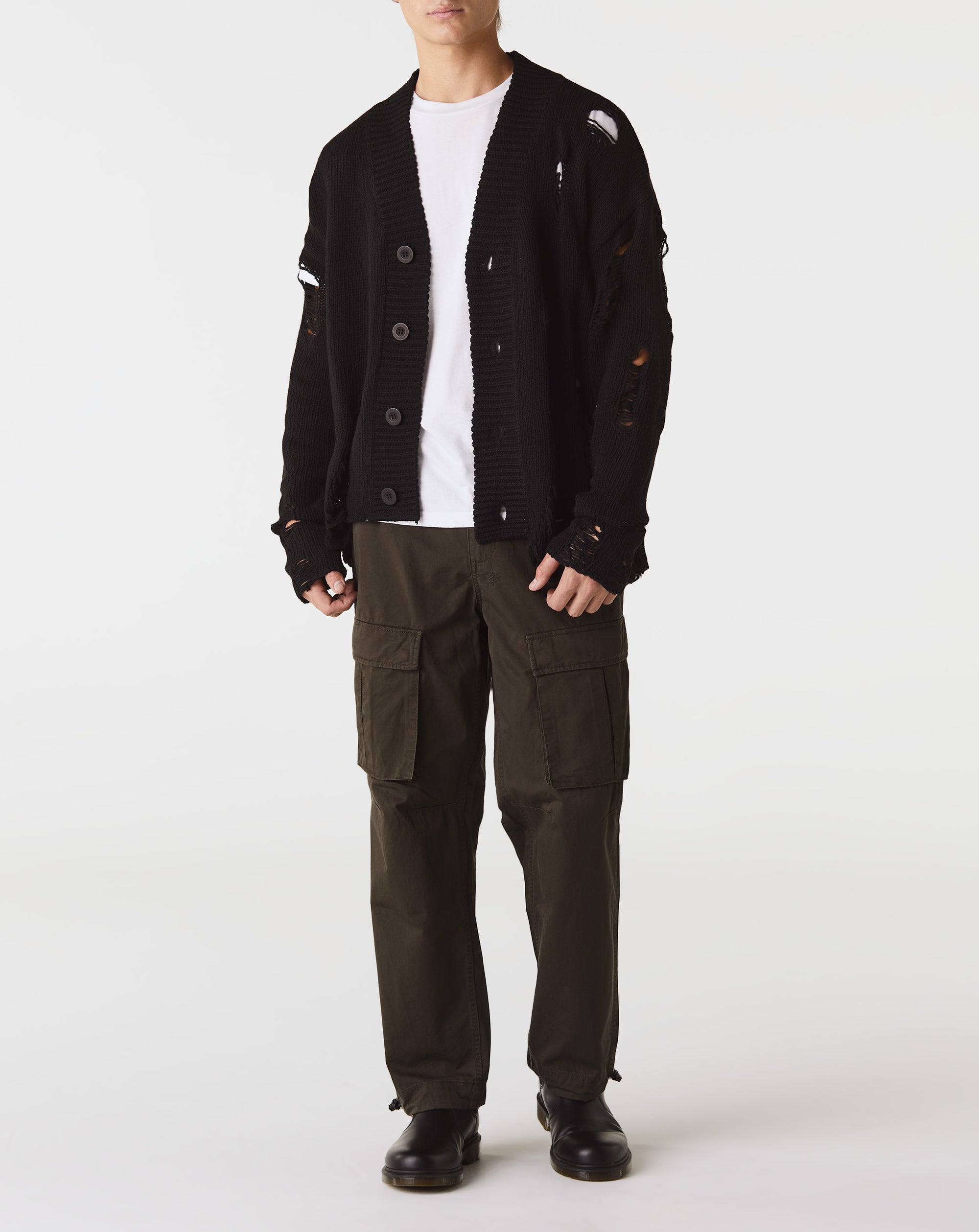 mnml Distressed Cardigan - Rule of Next Apparel