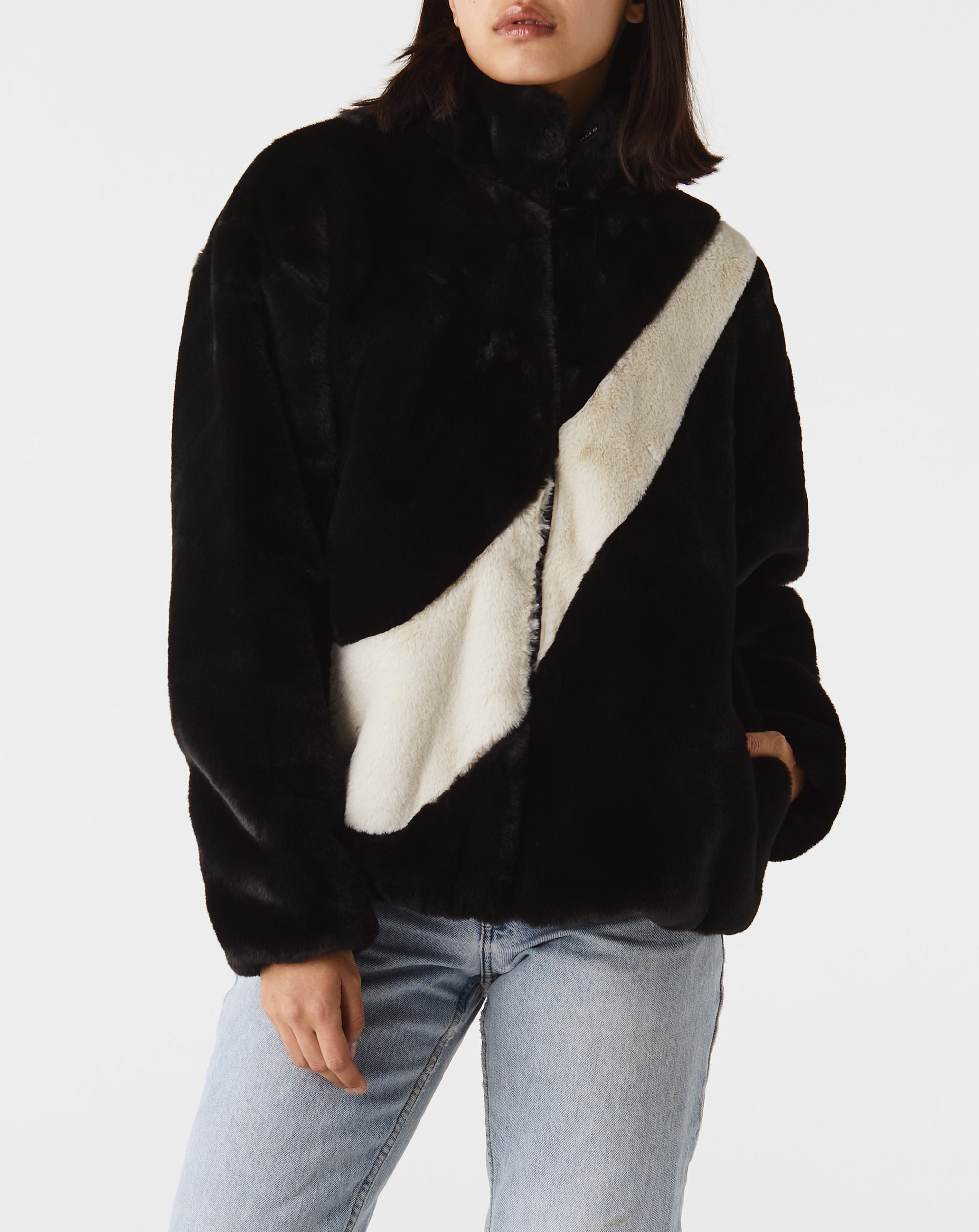 Nike Women's Faux Fur Jacket - Rule of Next Apparel