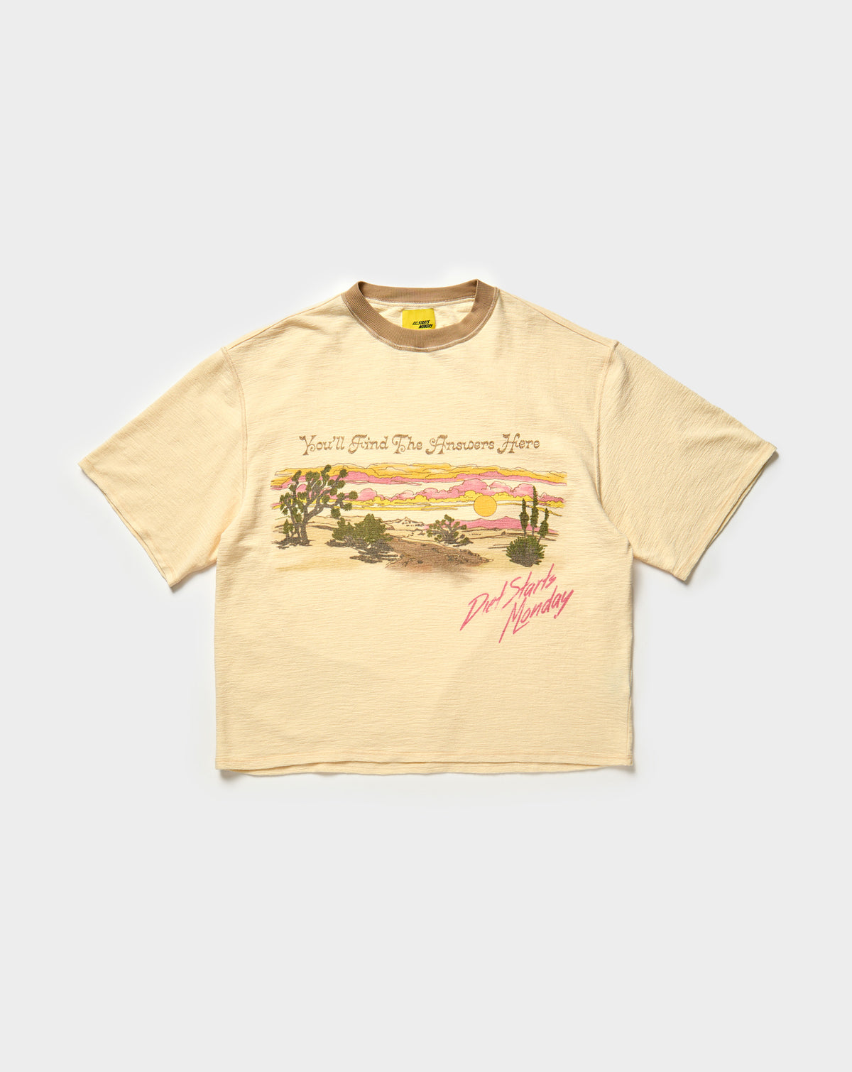 Diet Starts Monday Desertscape T-Shirt. Underground Apparel. Rule of Next Streetwear.