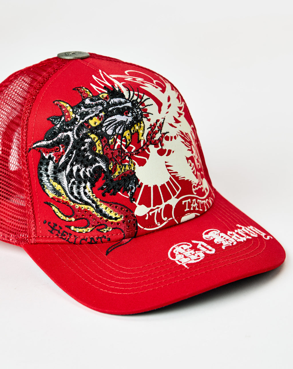 Ed Hardy Rhinestone Eagle Panther Hat - Rule of Next Accessories
