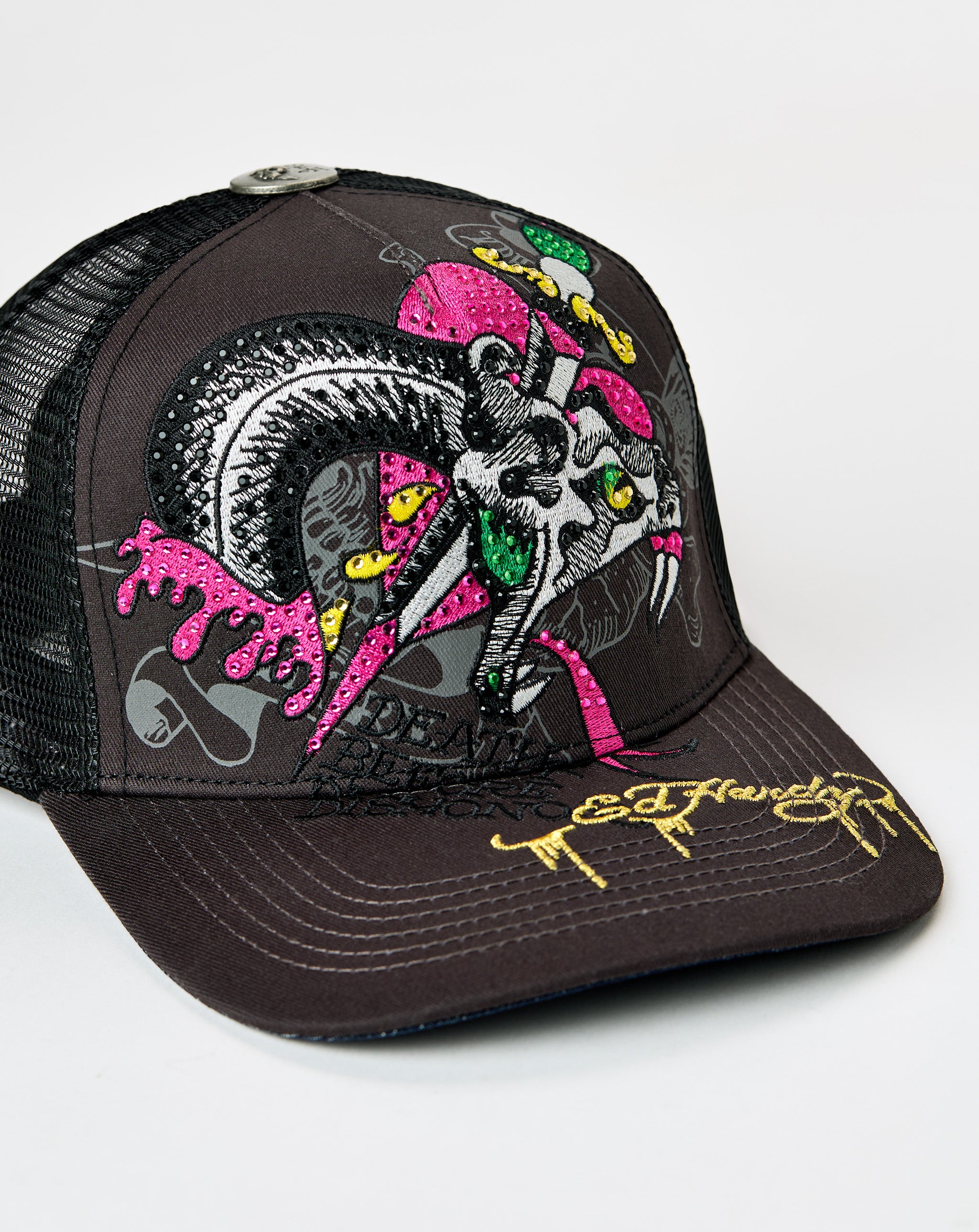 Ed Hardy Rhinestone Dagger Snake Hat - Rule of Next Accessories