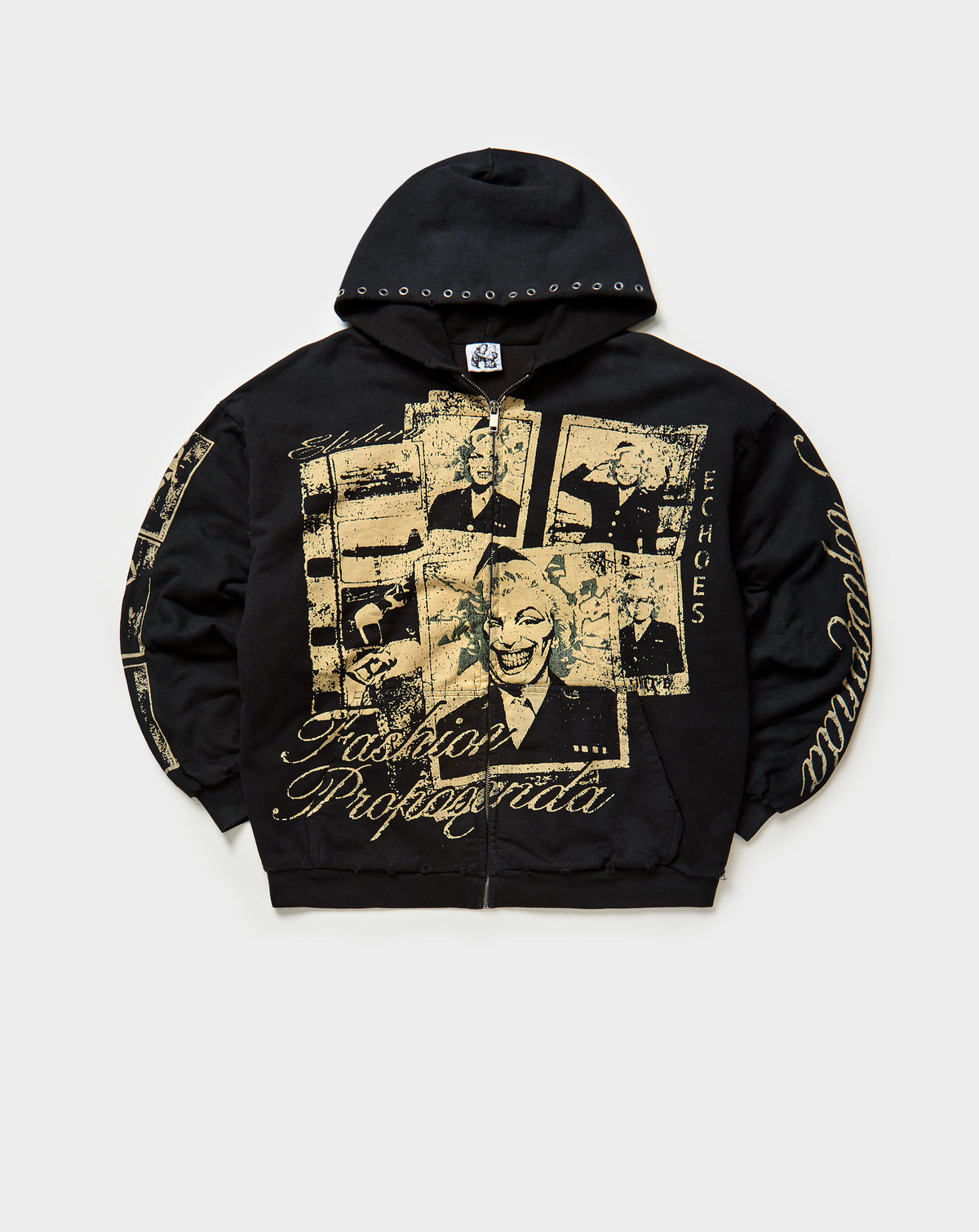 Elohm Fashion Is Propaganda Hoodie in Black