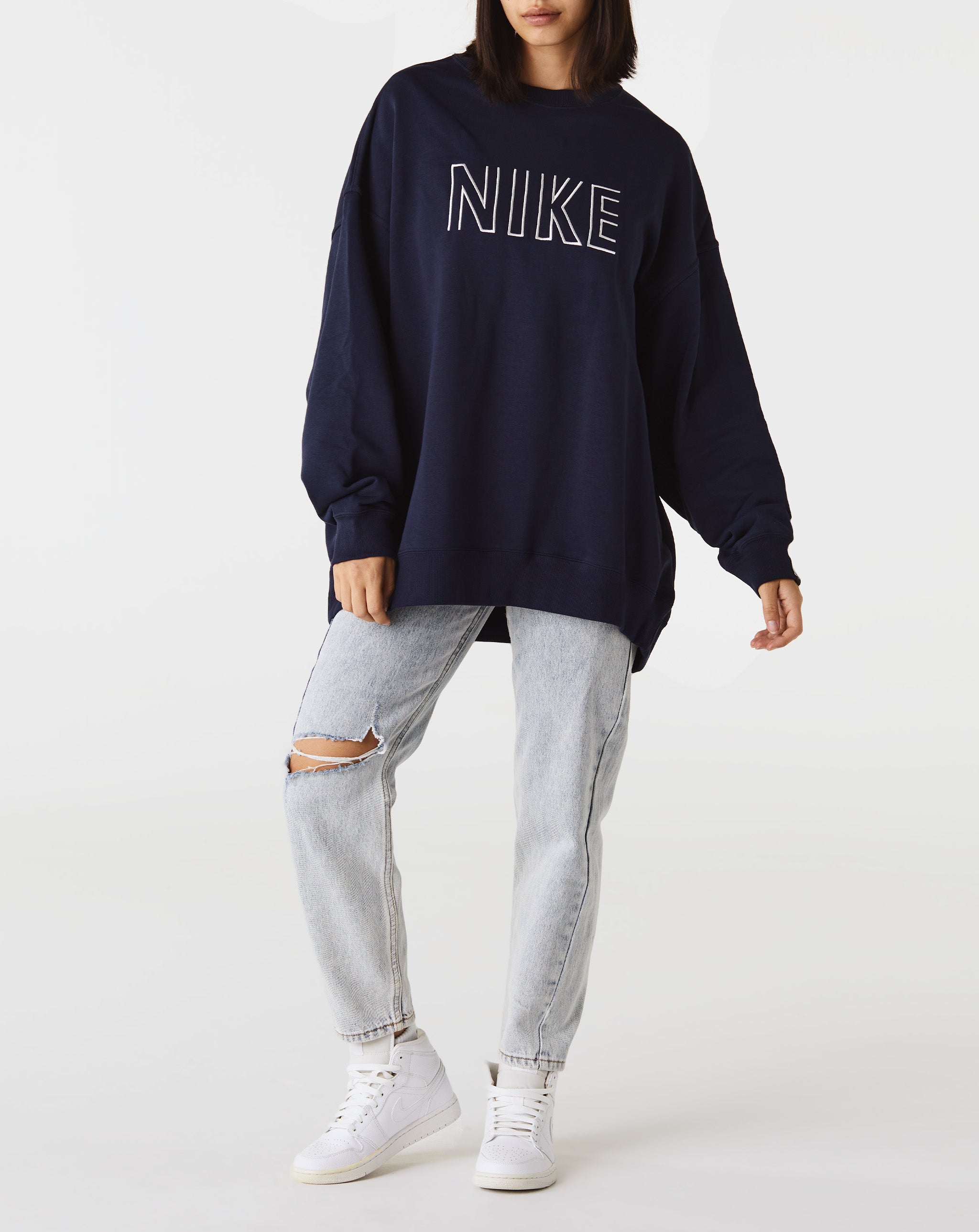 Nike Women's Oversized Embroidered Crewneck - Rule of Next Apparel