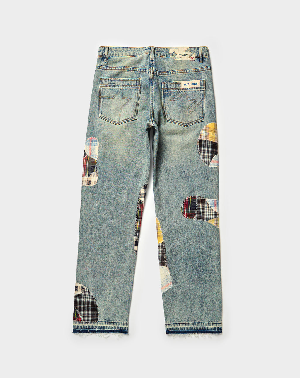 Clashing Flannel Denim