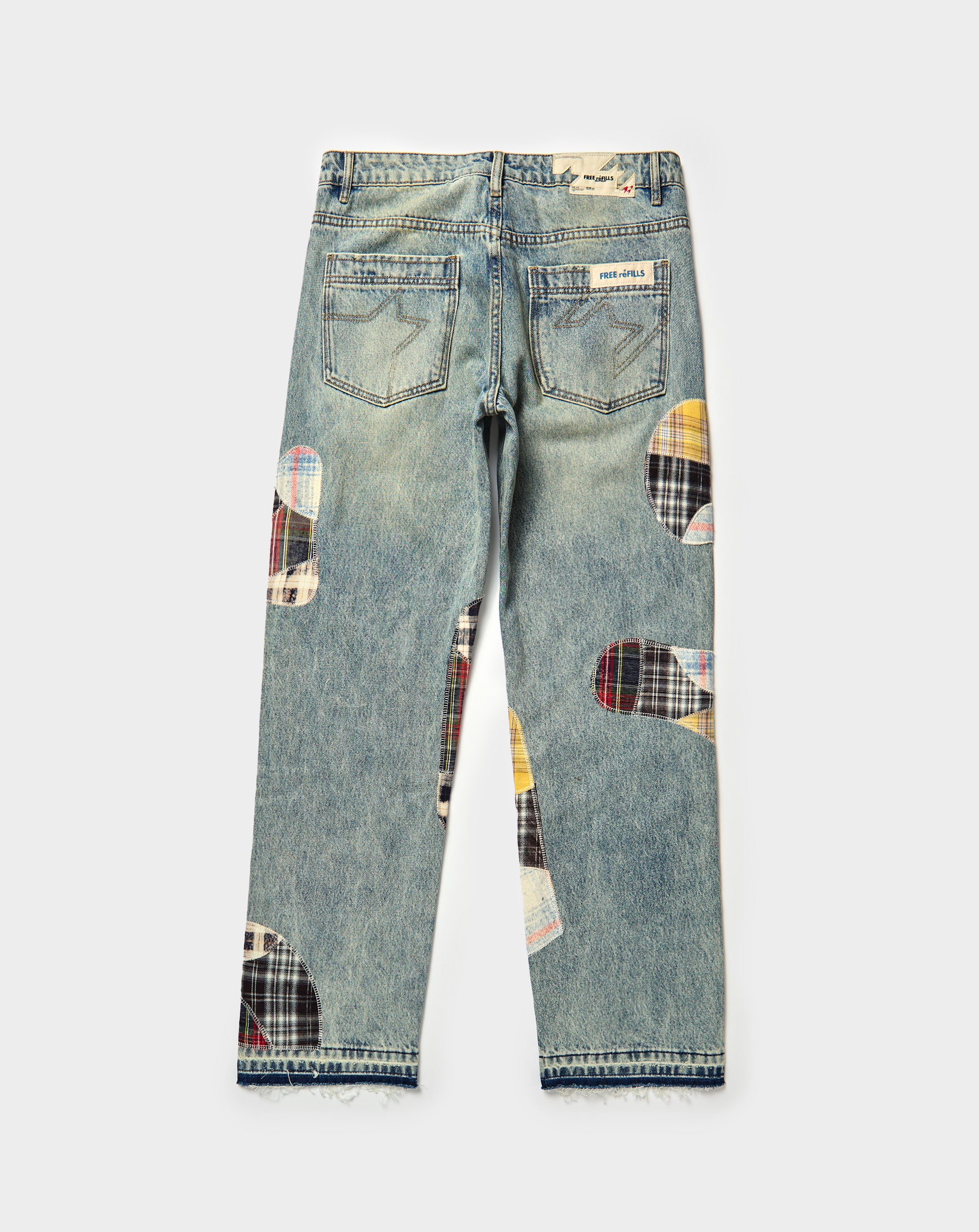 Clashing Flannel Denim