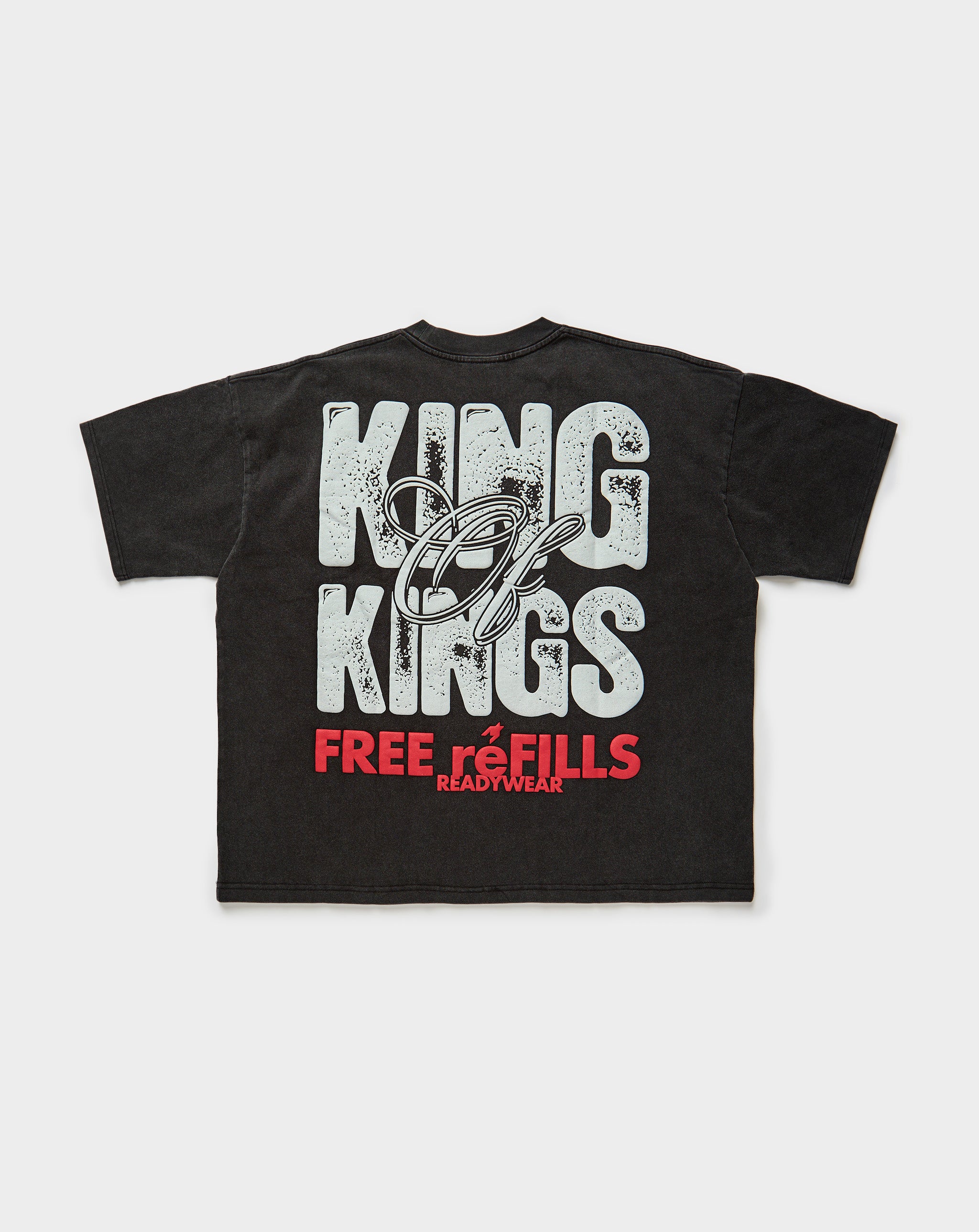 Free Refills Kings T-Shirt Vintage Grey. Underground Apparel. Rule of Next Streetwear.