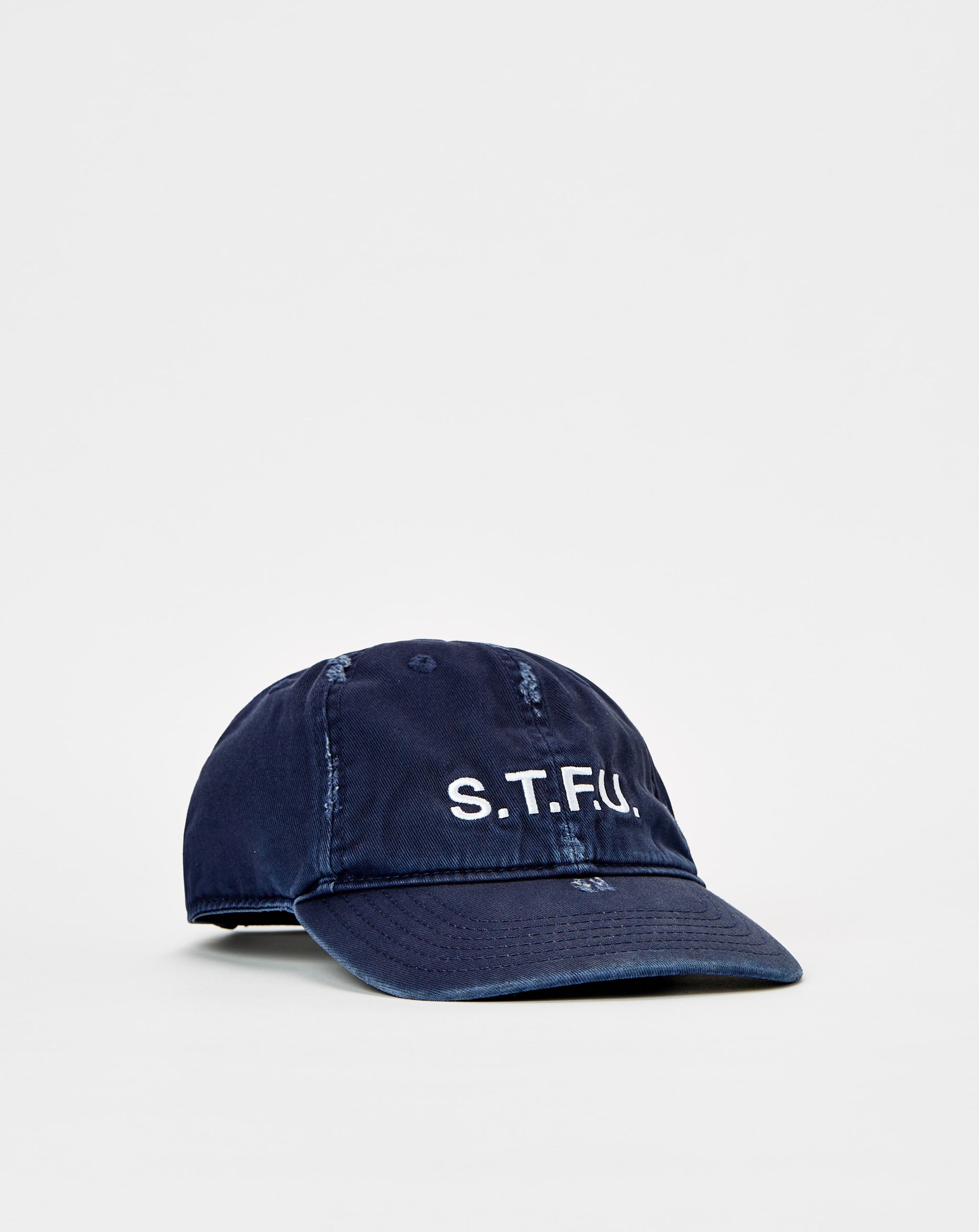 Heron Preston STFU Distressed Hat - Rule of Next Accessories