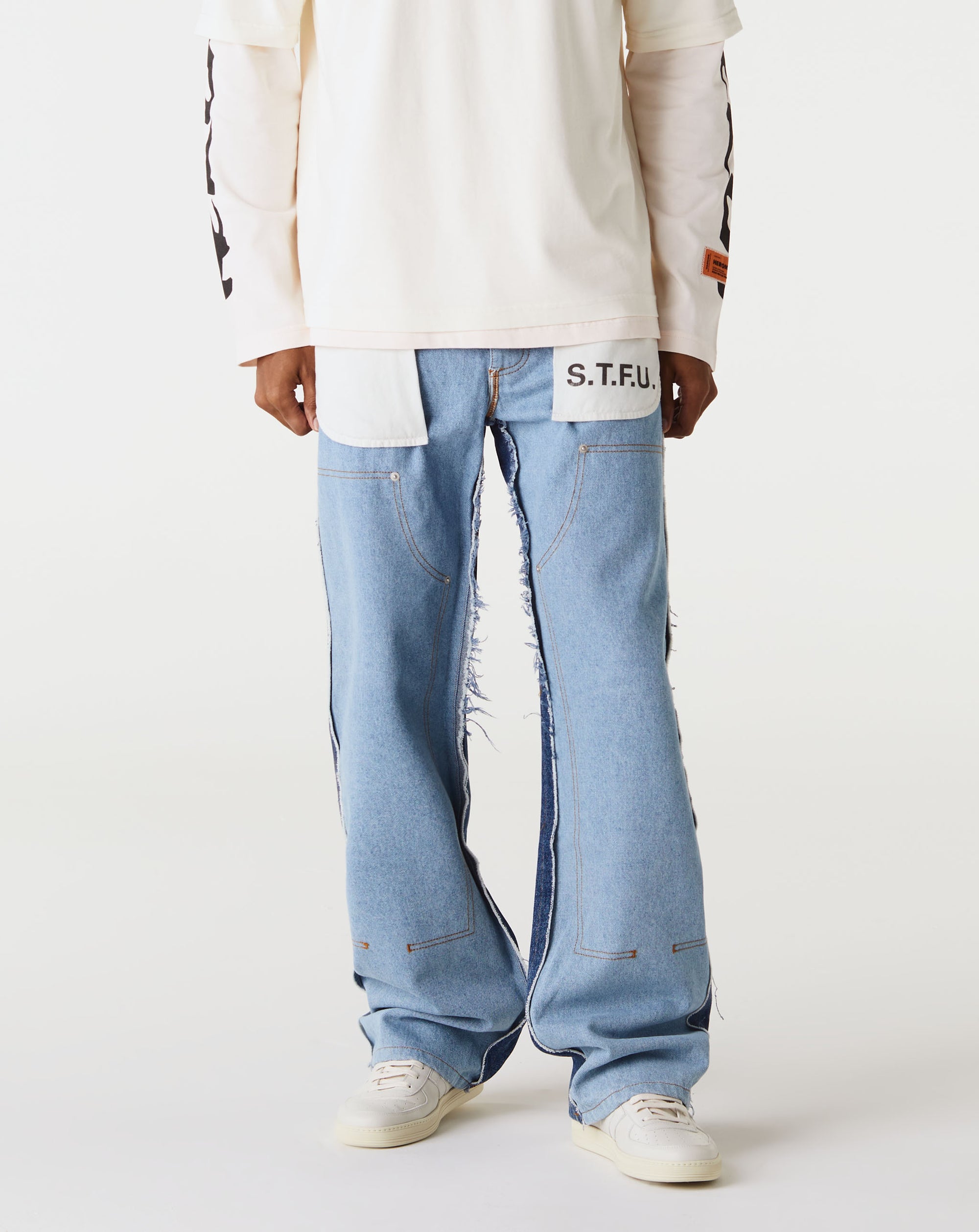 Heron Preston Washed Insideout Carpenter Jeans - Rule of Next Apparel