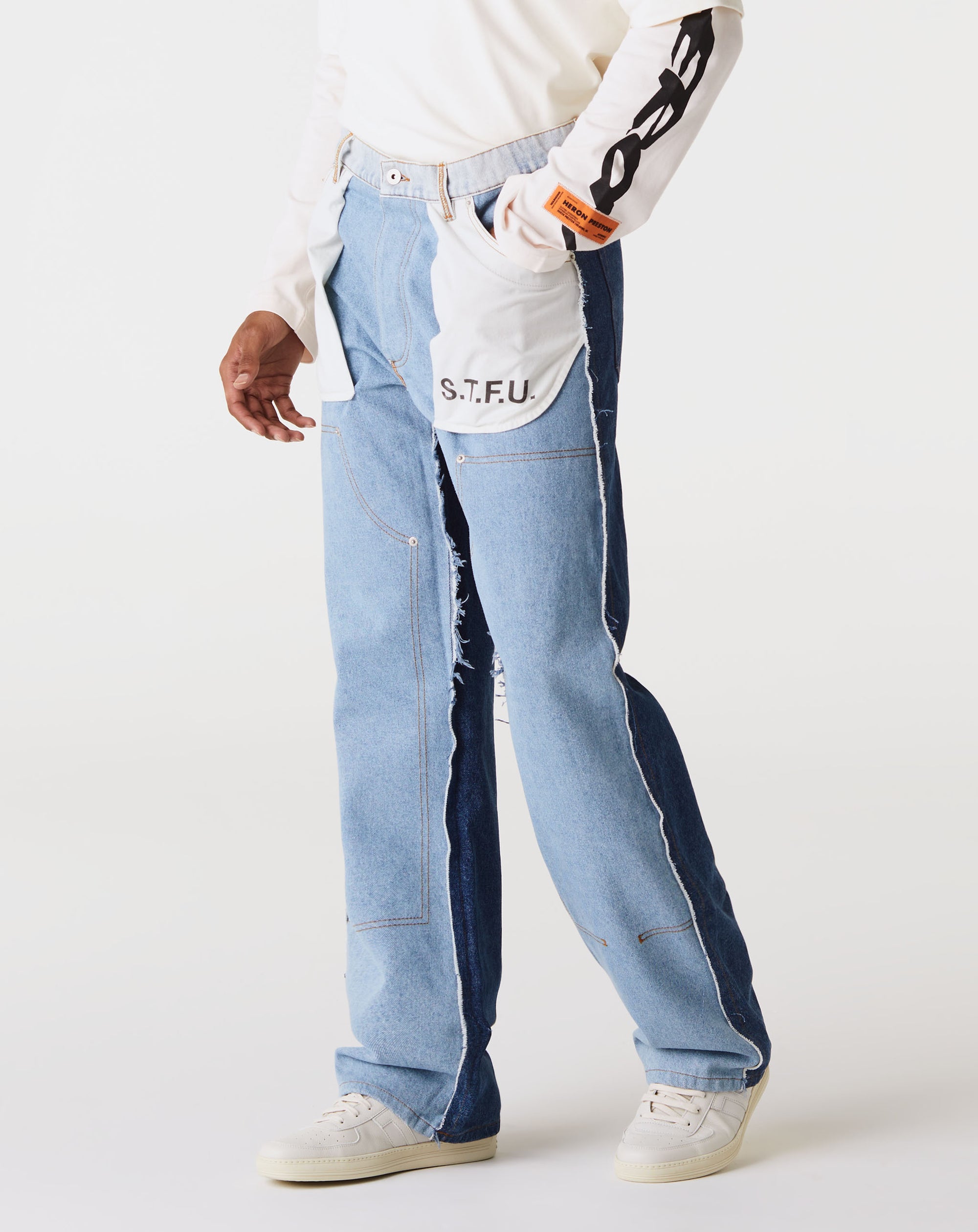Heron Preston Washed Insideout Carpenter Jeans - Rule of Next Apparel