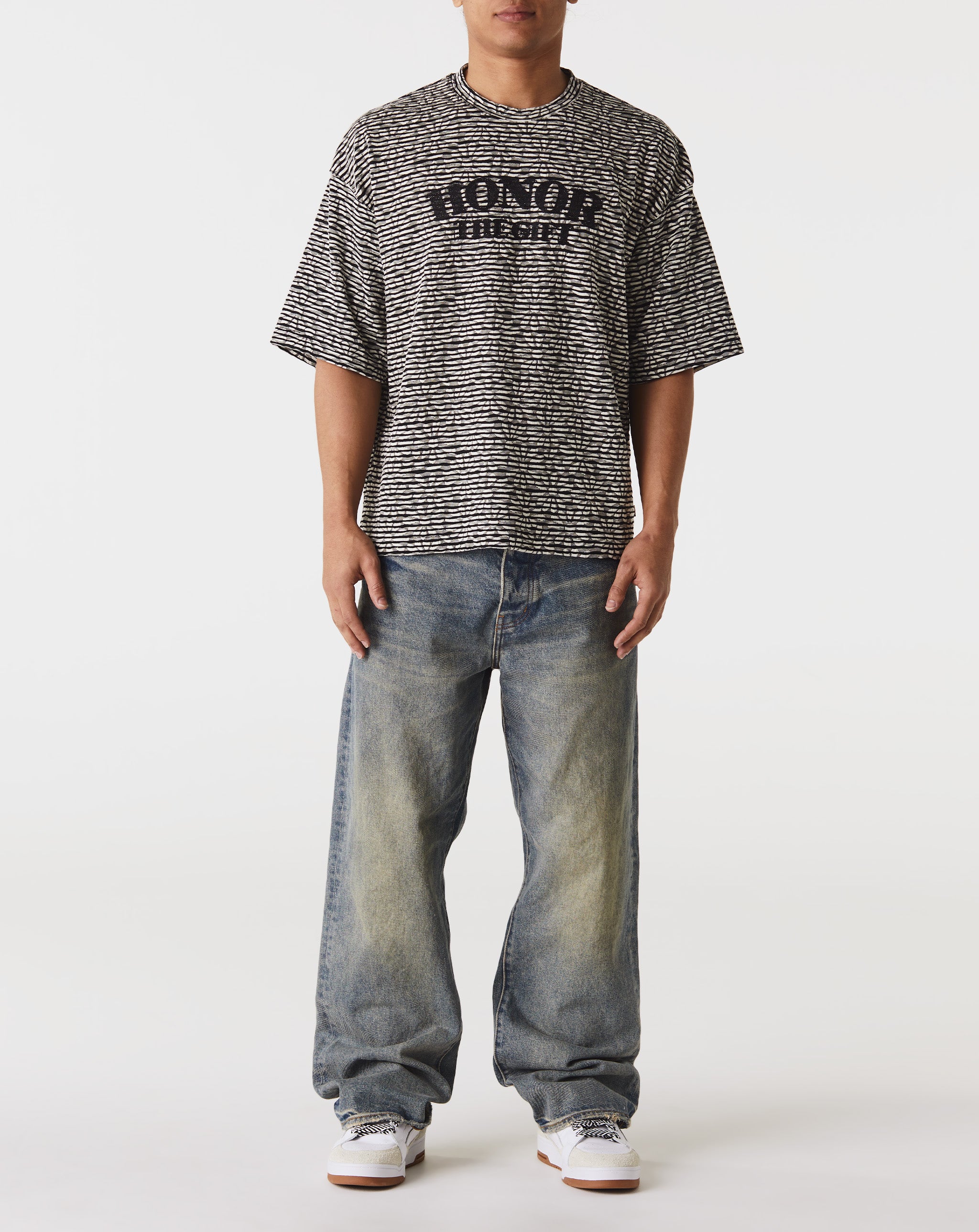 Honor The Gift Stripe Box T-Shirt - Rule of Next Apparel