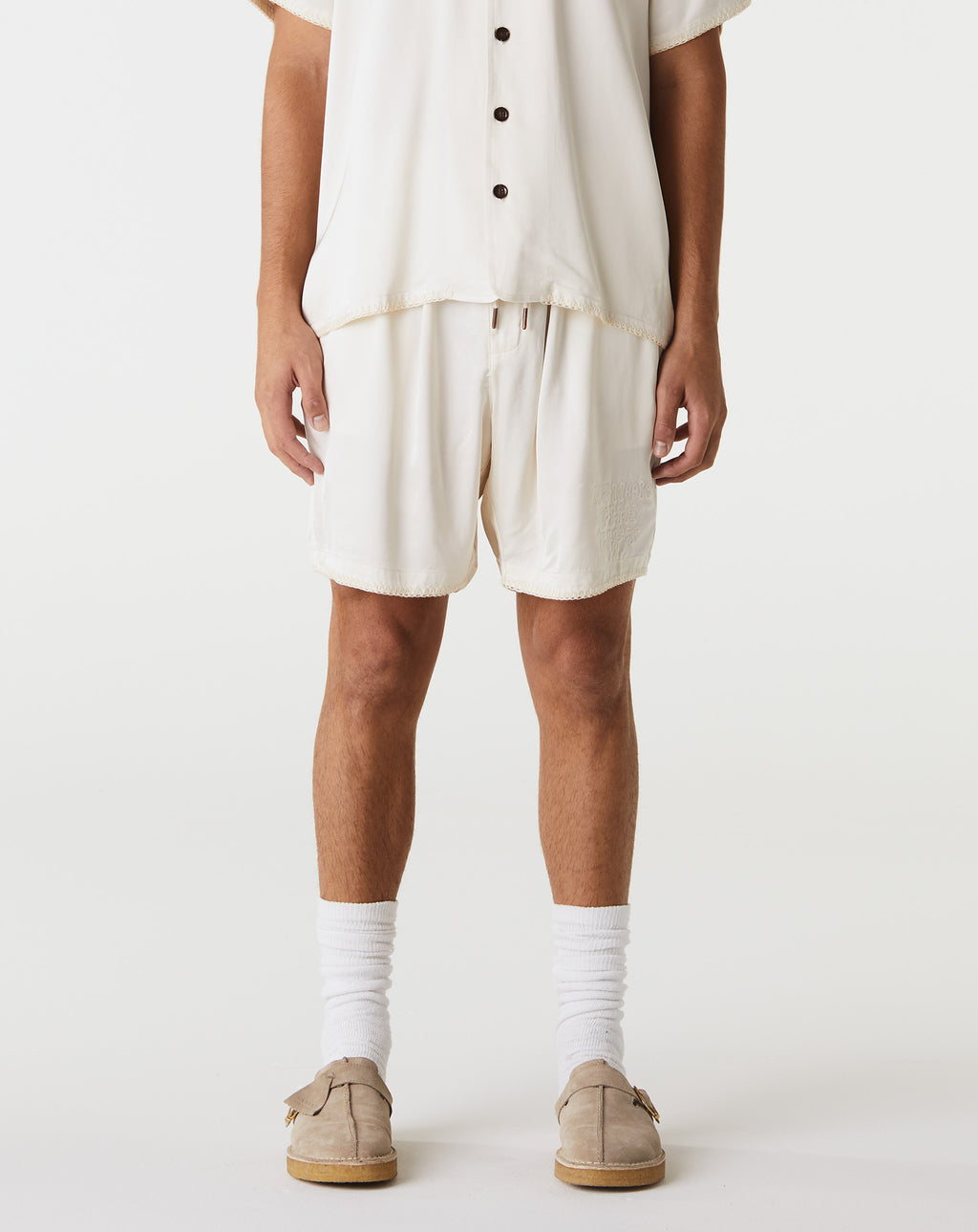 Honor The Gift Blanket Stitch Shorts - Rule of Next Apparel